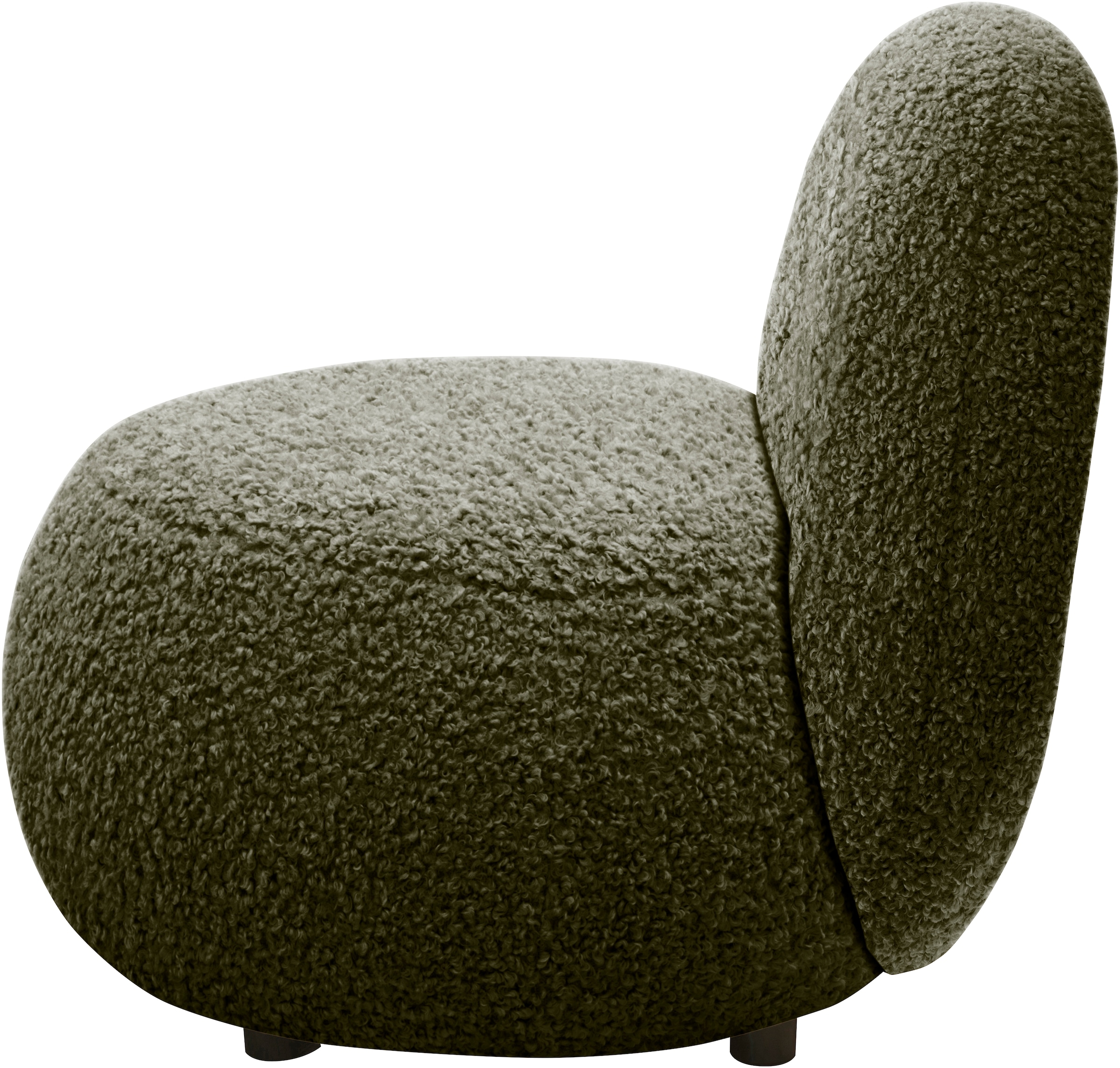 INOSIGN Sessel »Mithras II Cocktailsessel«, Bouclé oder Fellimitat; Lieferzeit nur ca. 2 Wochen