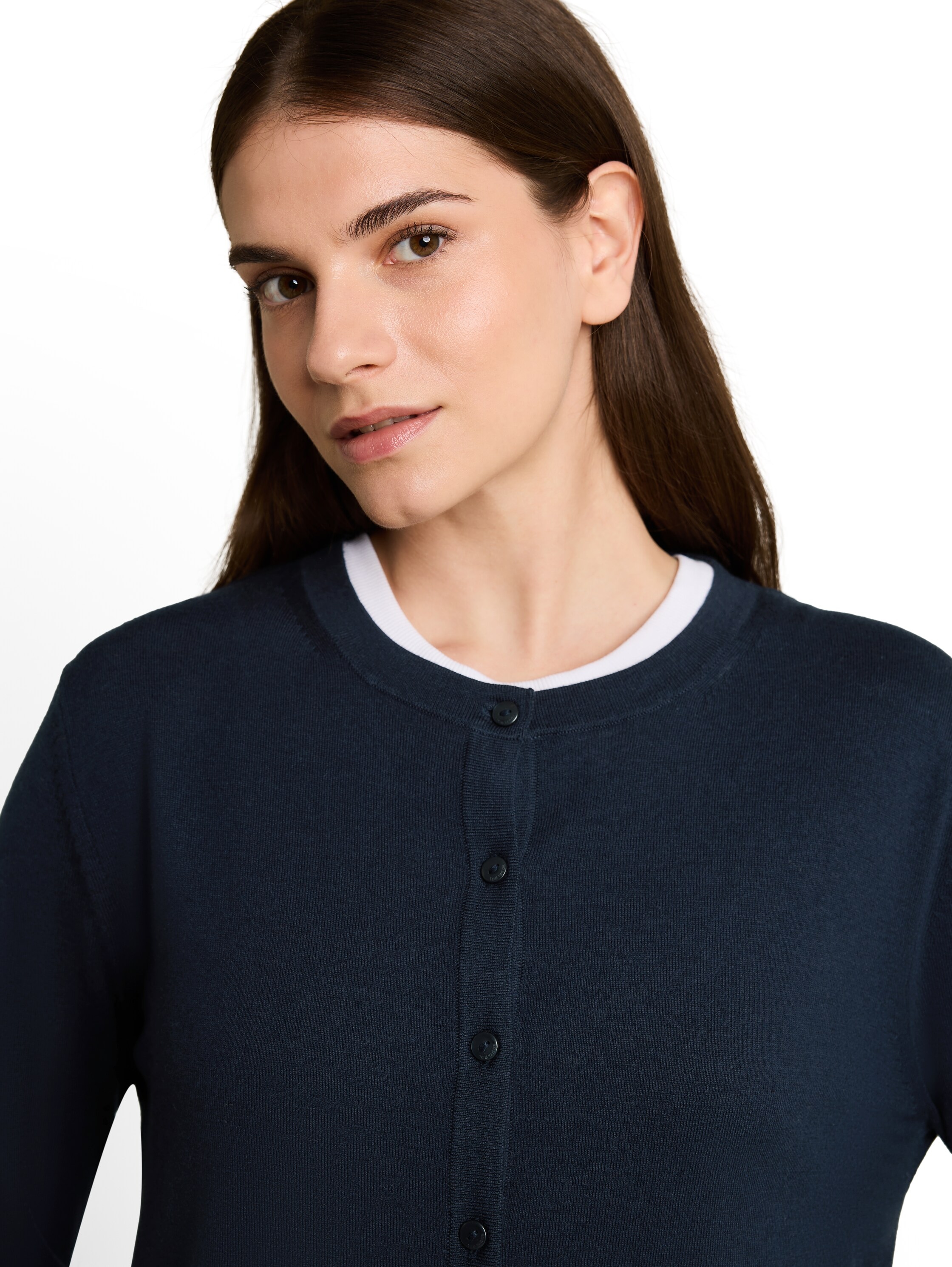 TOM TAILOR Strickjacke mit Viskose und Stretch