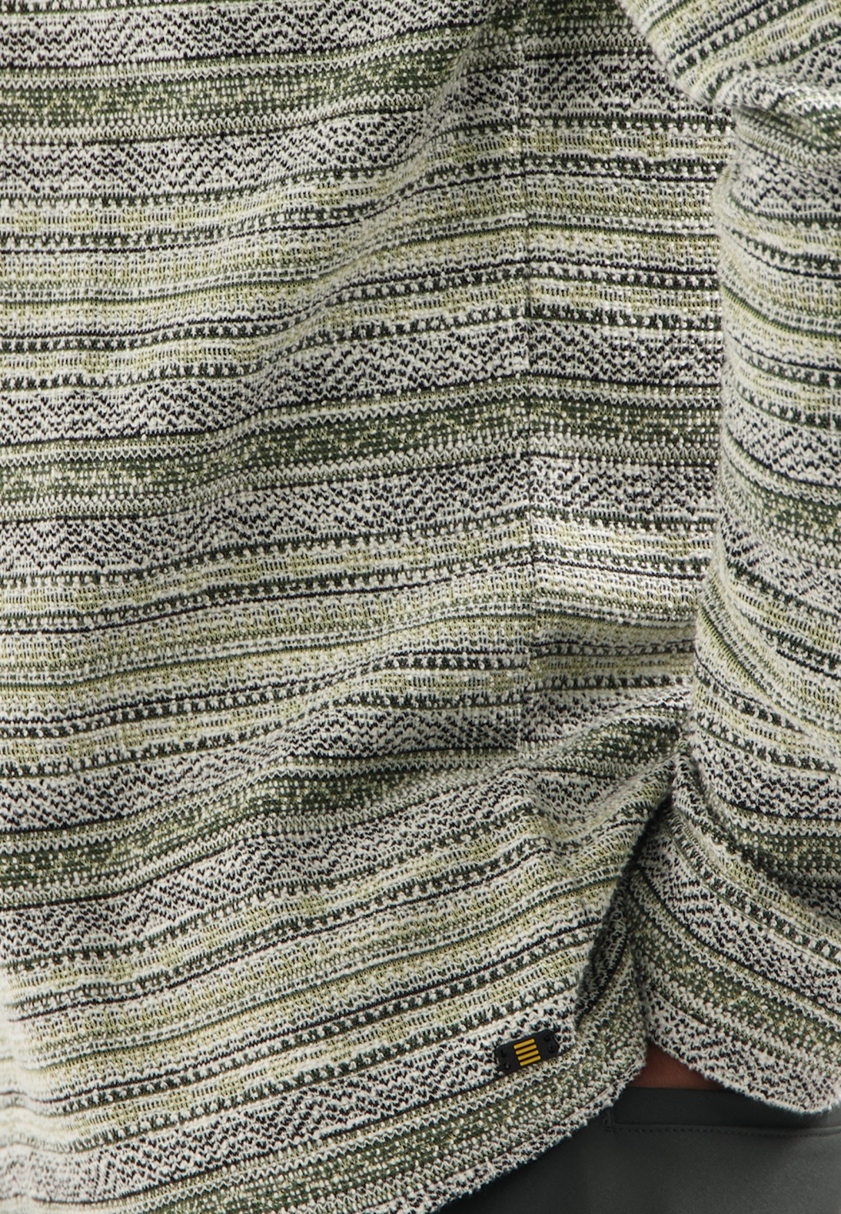 NO EXCESS Langarmhemd »No Excess Gestricktes Overshirt«