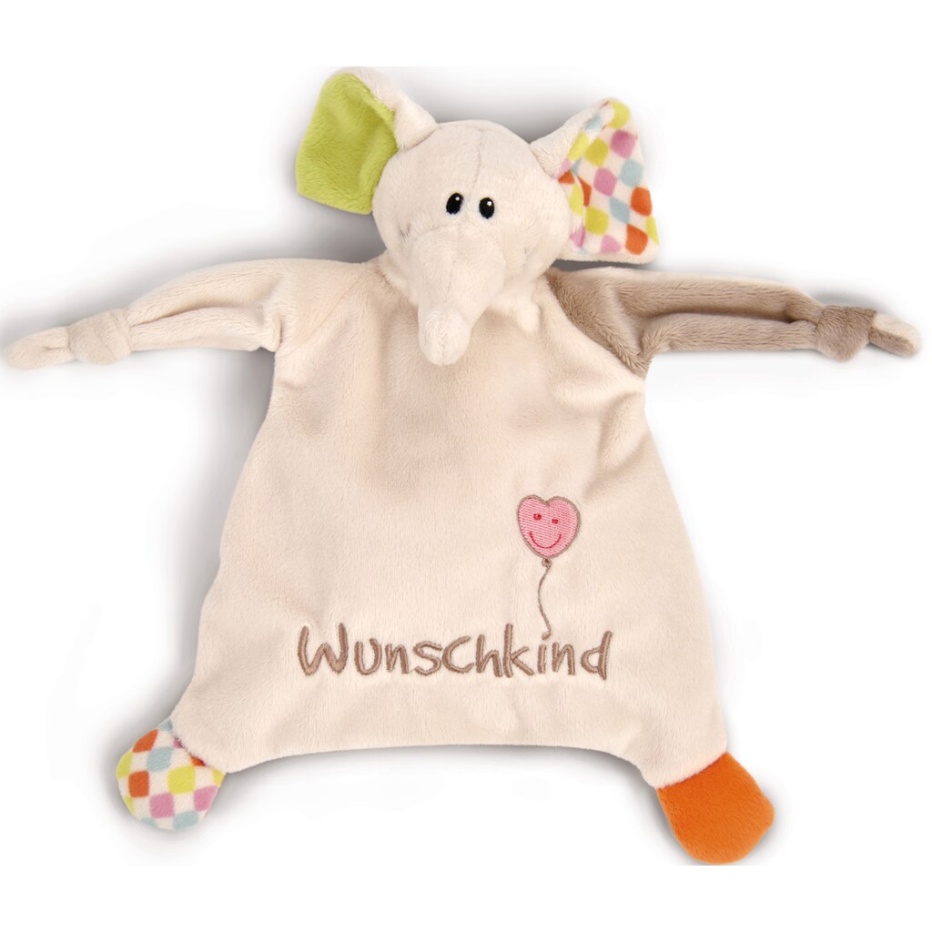 Nici Kuscheltier »My first NICI, Elefant Dundi, 18 cm und Schmusetuch Wunschkind«, (Set)