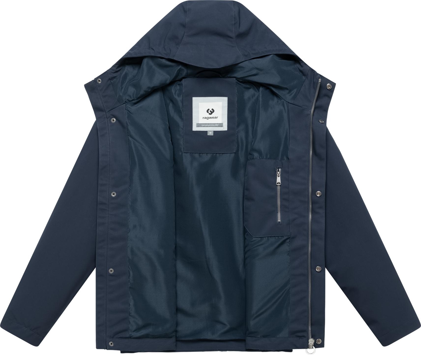 Funktionsjacke RAGWEAR "Mr Them Light YOUMODO", Herren, Gr. S (48), blau, Obermaterial: 80% Polyester, 20% Nylon; Innenfutter: 100% Polyester, gerade hüftbedeckend, hoch geschlossener Ausschnitt, Ärmel ohne Ärmelschlitz abgesteppte Kante mit Windstopper,m 3