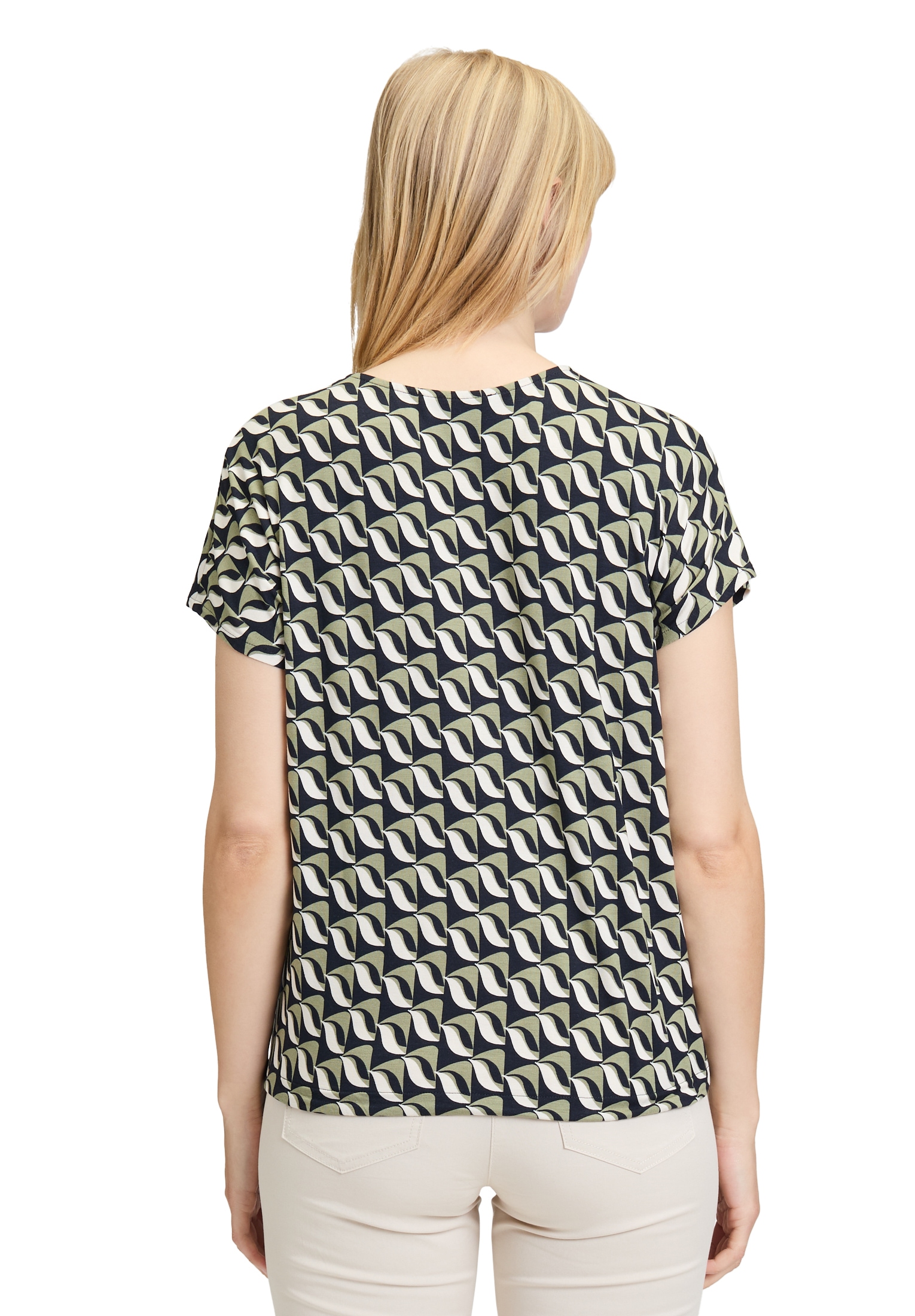 Betty Barclay Kurzarmshirt »Betty Barclay Printshirt mit V-Ausschnitt«, (1 tlg.)
