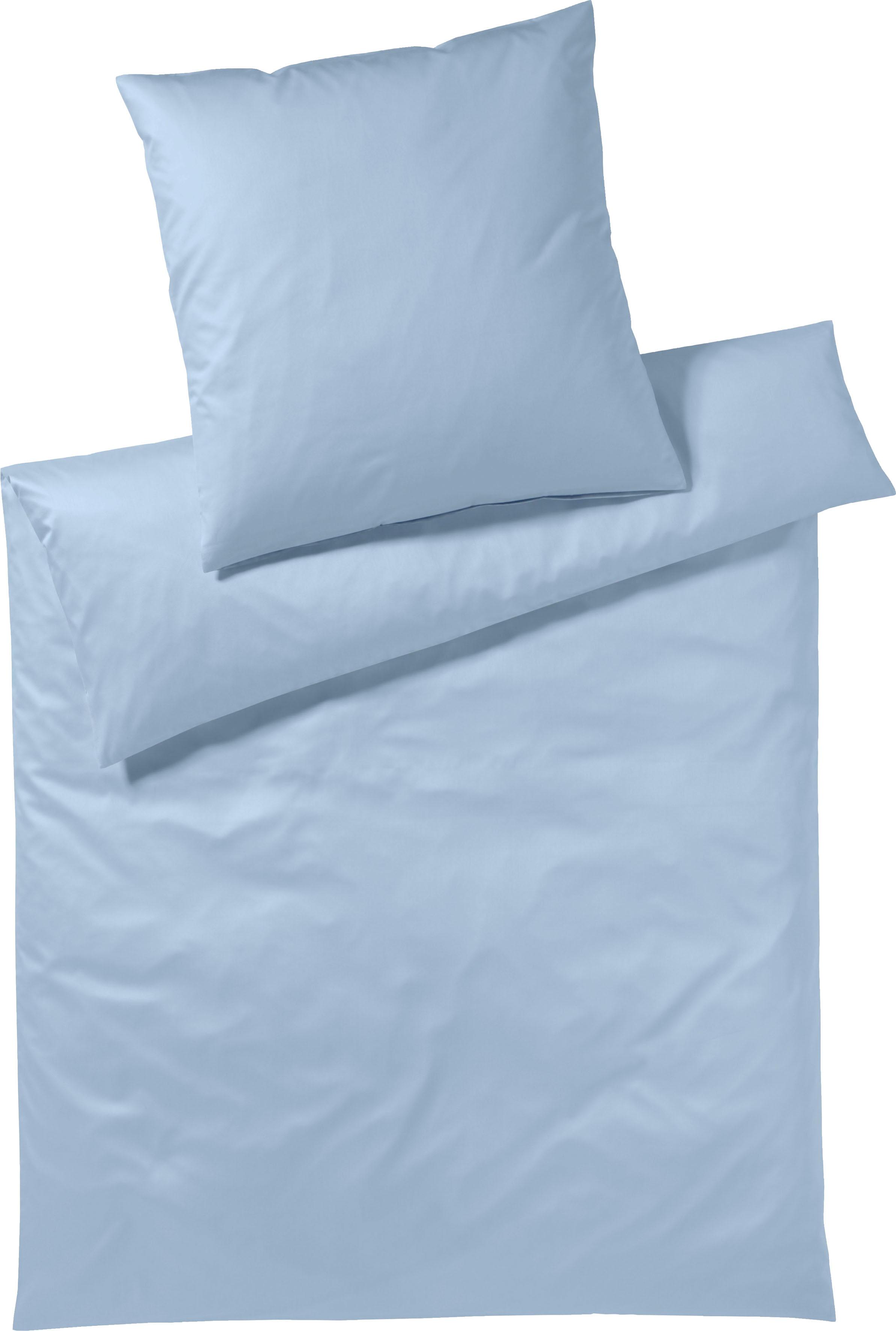 Yes for Bed Bettwäsche "Pure & Simple Uni in Gr. 135x200, 155x220 oder 200x200 cm" 2 Stk. Bettwäsche aus Baumwolle, zeitlose Bettwäsche mit seidigem Glanz