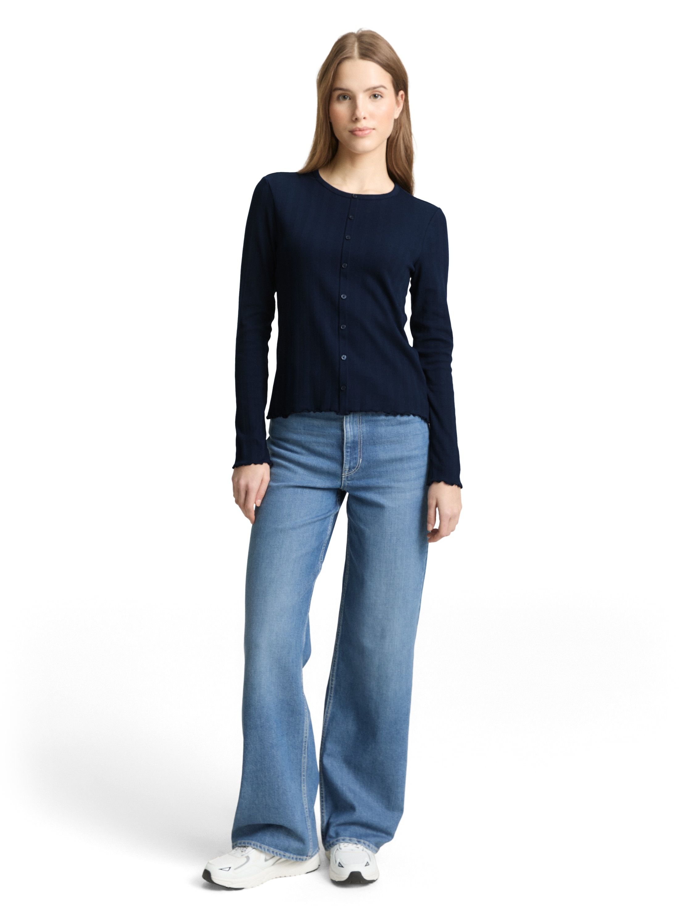 Tom Tailor Denim Women's Long Sleeve Shirt Sky Captain Blue Size S 3