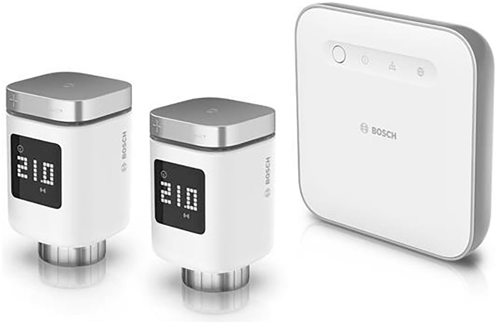 BOSCH Heizkörperthermostat "Smart Home Starterset mit 2 Heizkörperthermostaten [+M]", 2weiß, Heizkörperthermostate