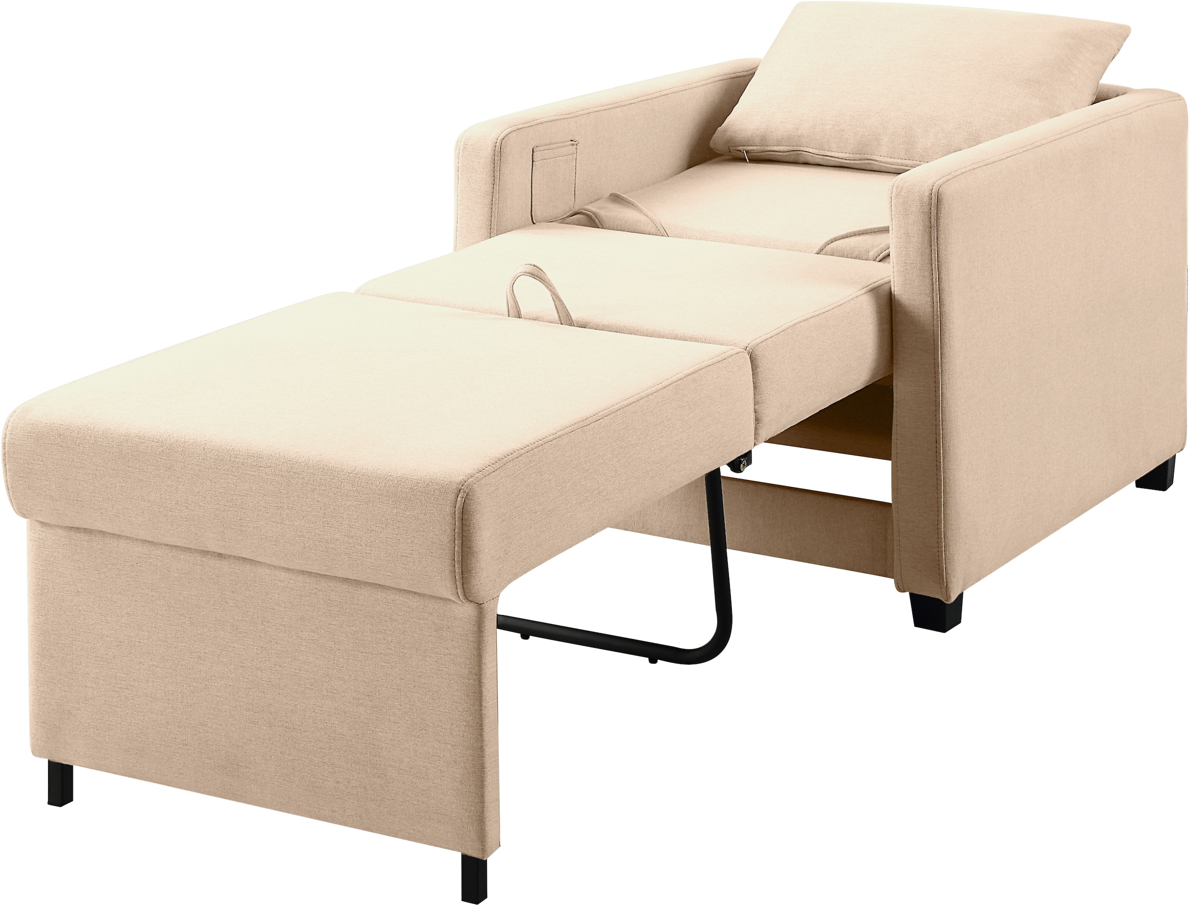 ATLANTIC home collection Relaxsessel »Jerry«, mit Bettfunktion, als Gästebett und inkl. Kissen