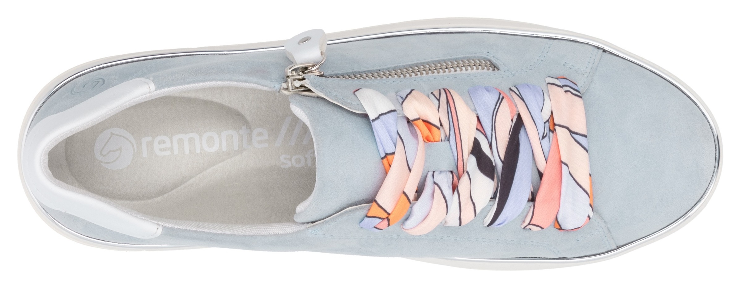 Remonte Plateausneaker, Freizeitschuh, Halbschuh, Schnürschuh mit seitlichem Reißverschluss
