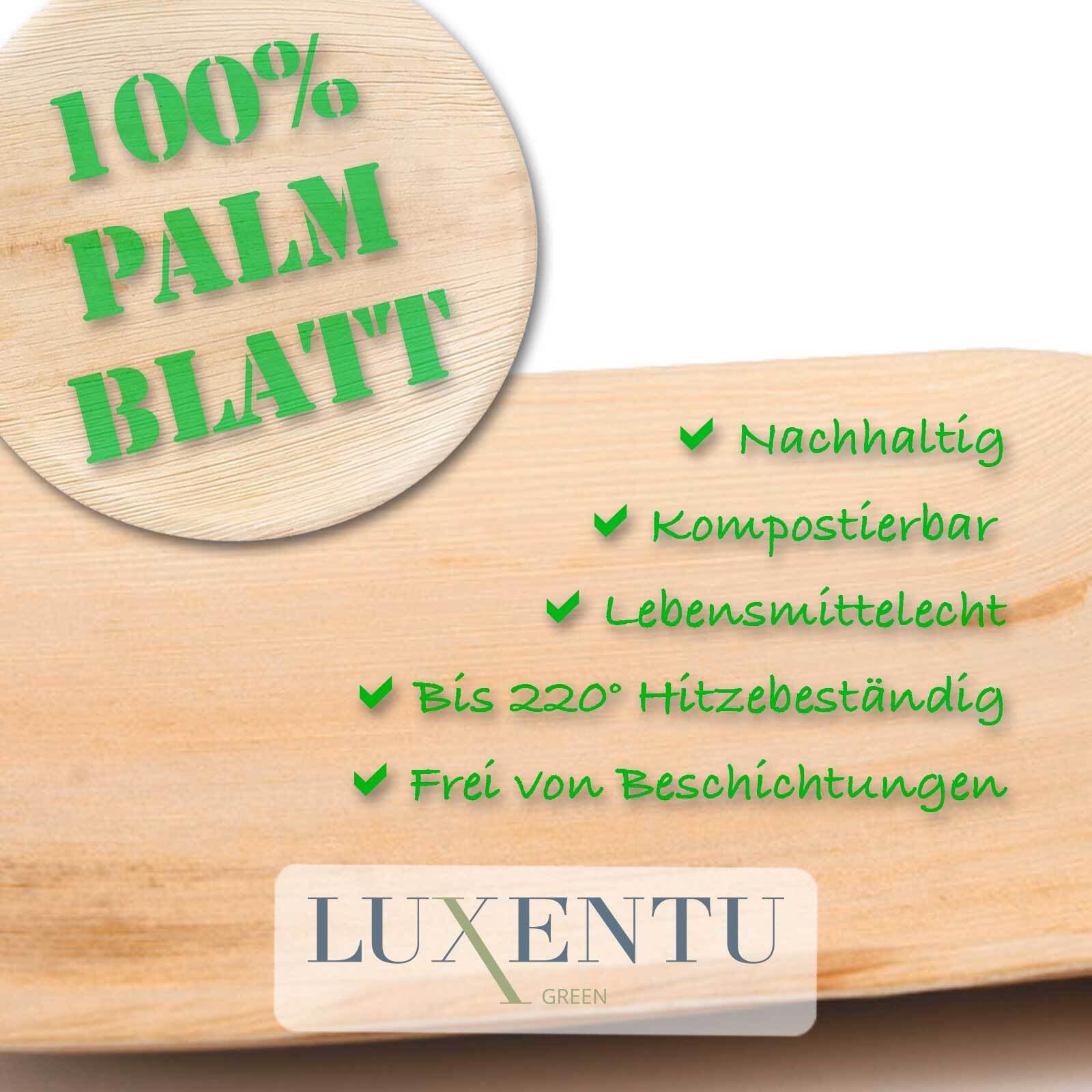 LUXENTU Einwegteller »Einwegschalen 6.5 x 6.5 cm 25er Set natur«