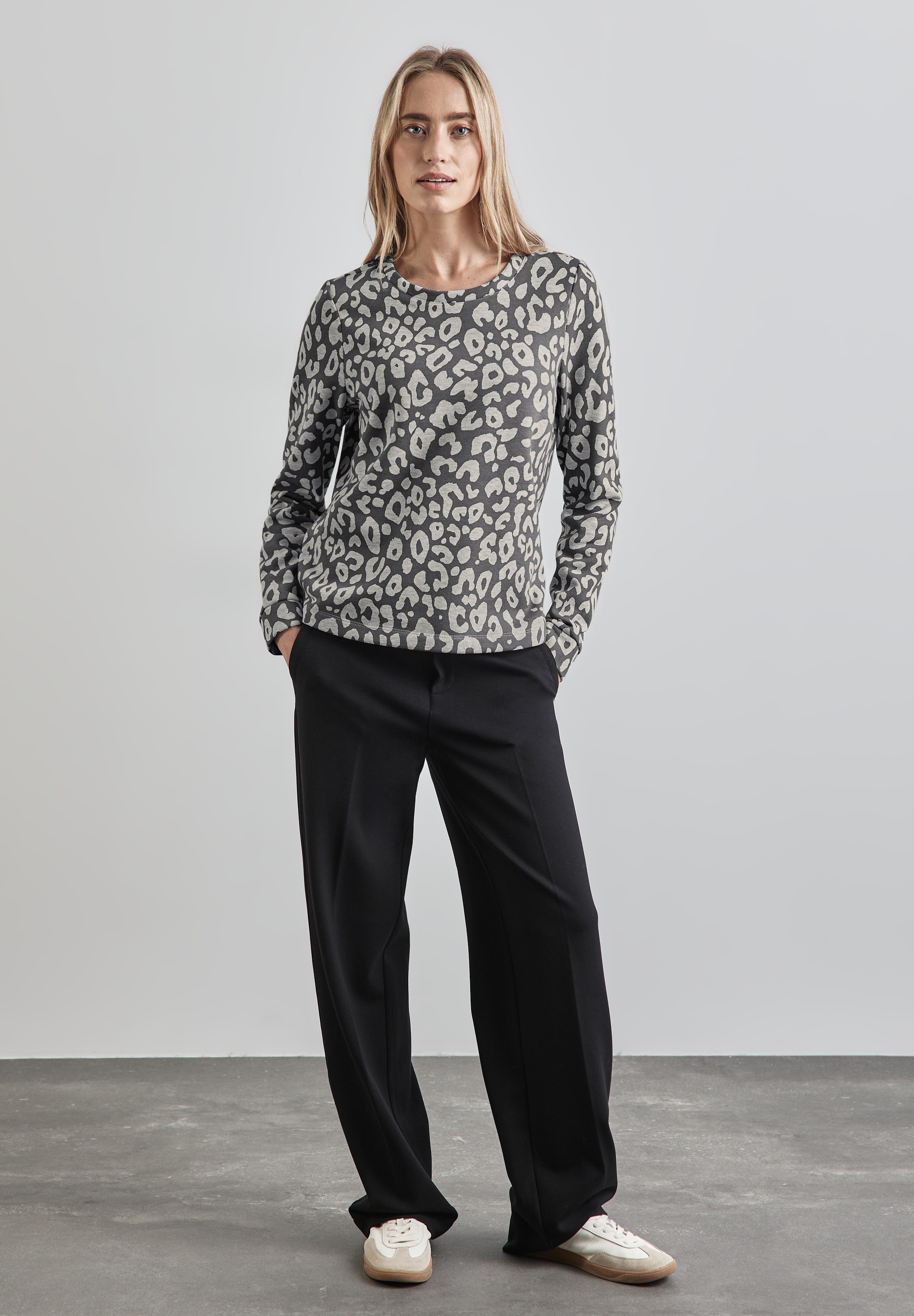 STREET ONE Sweatshirt, im soften Baumwoll-Mix