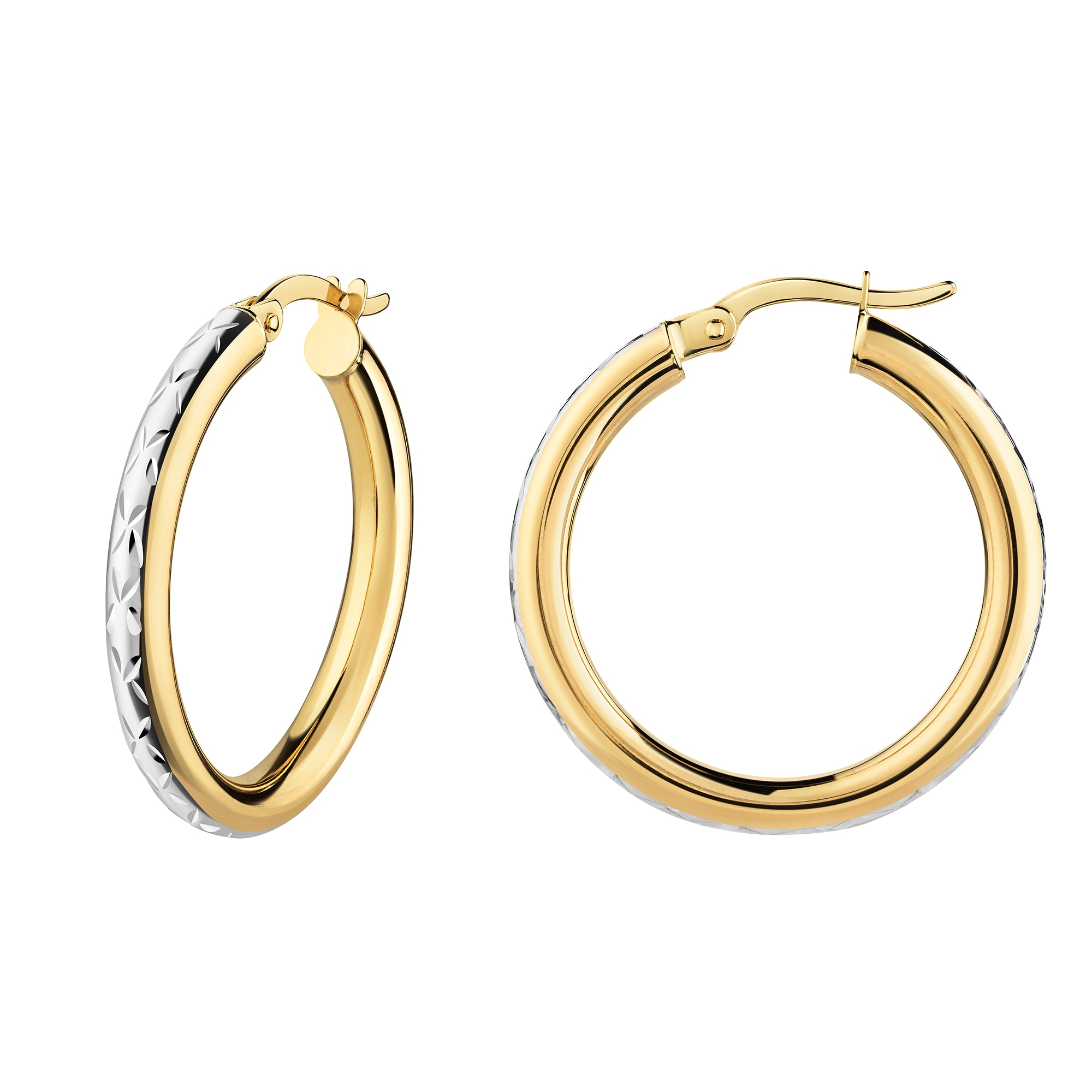 Celesta Hoop Earrings Yellow Gold