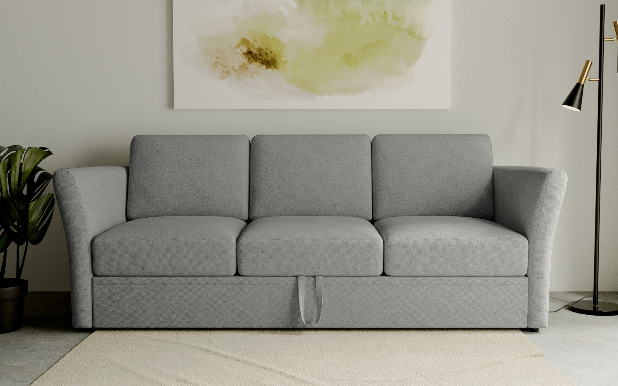 OTTO home 3-Sitzer "Lavars Schlafsofa" mit Bettfunktion, in zwei verschiedenen Bezugsqualitäten