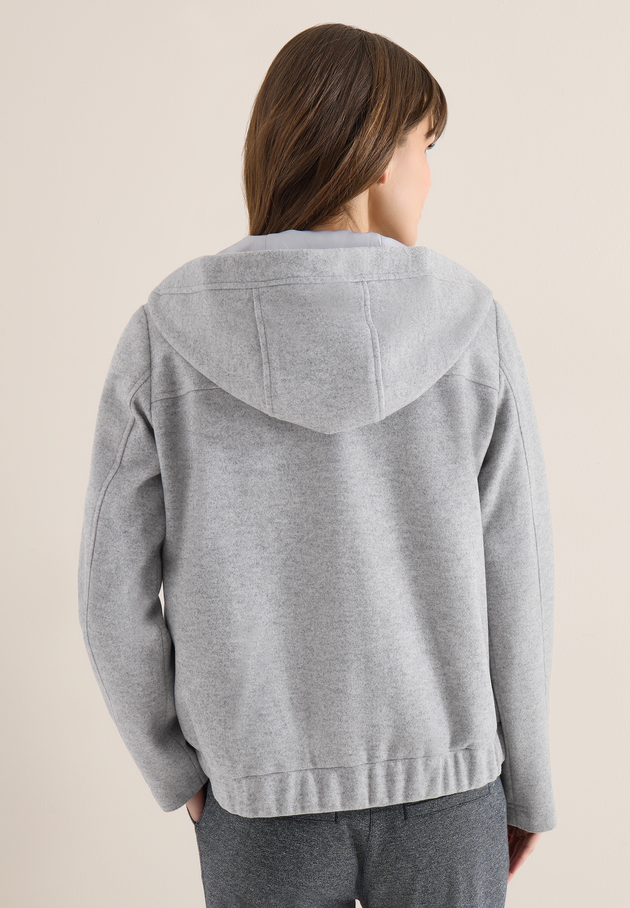 Cecil Fellimitatjacke mit Kapuze in Woll-Optik günstig online kaufen