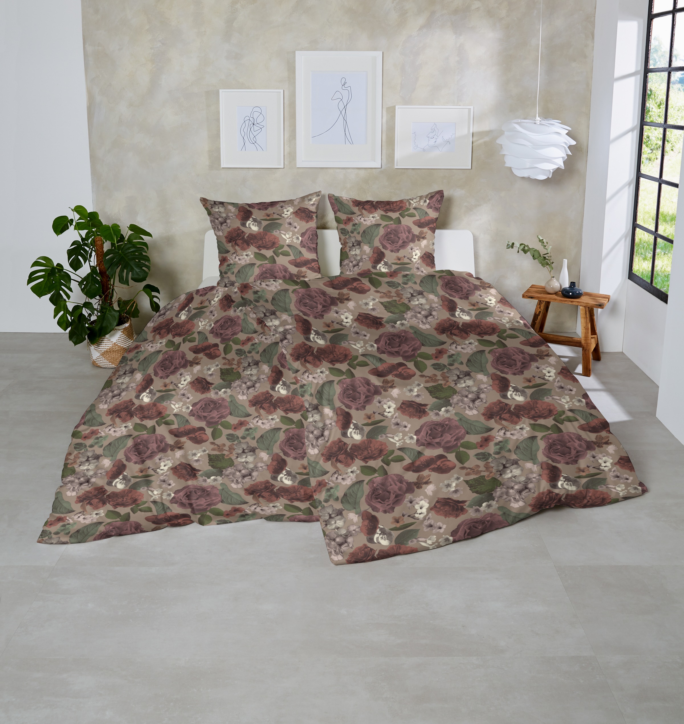 Primera "Edelflanell-Bettwäsche Exciting" 2 Stk. mit einem aufregenden Blum günstig online kaufen