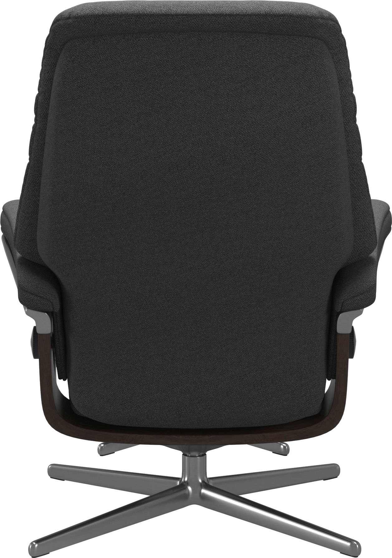 Stressless® Relaxsessel »Sunrise«, (Set, Relaxsessel mit Hocker), mit Hocker, mit Cross Base, Größe S, M & L, Holzakzent Wenge