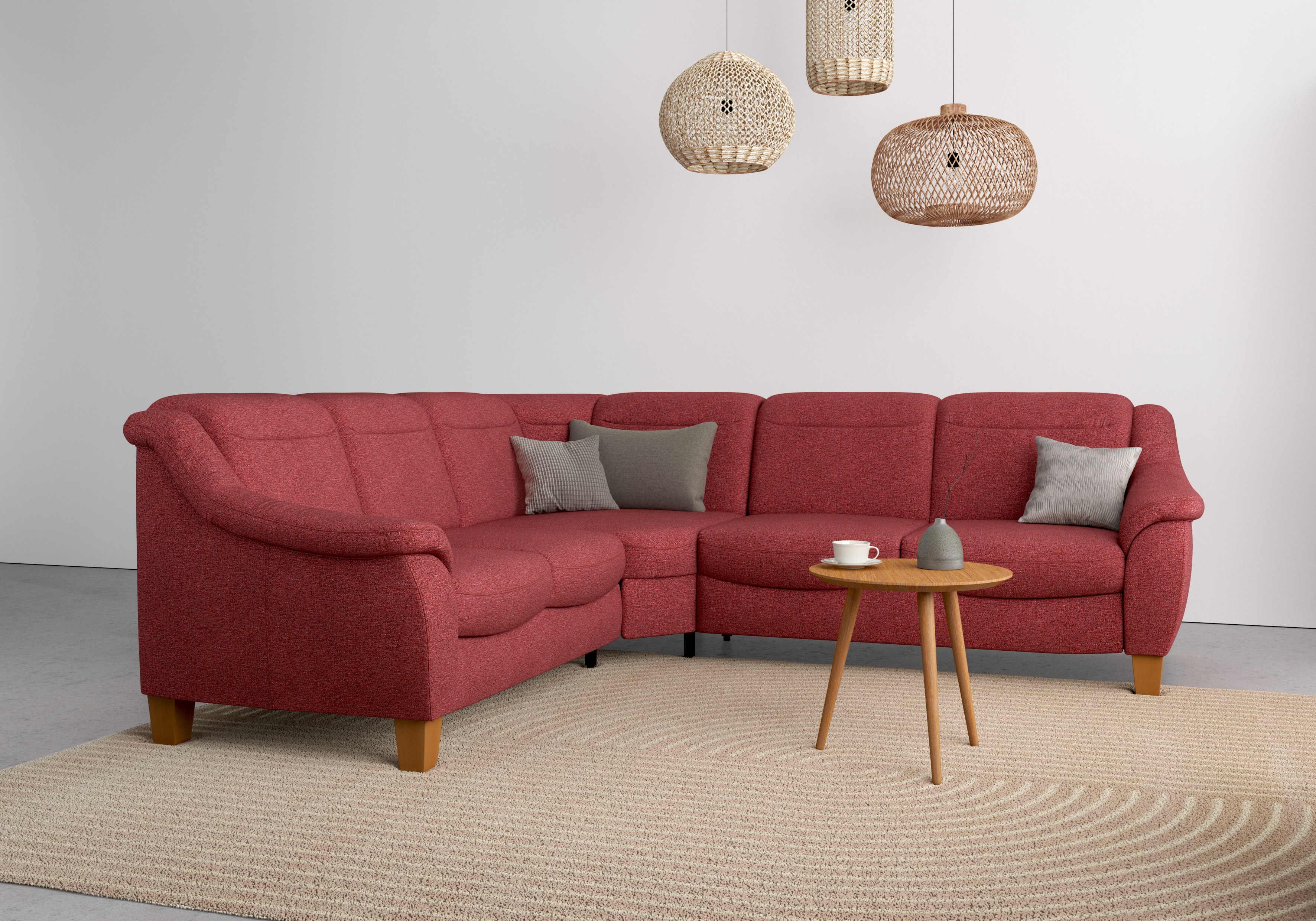OTTO home Ecksofa "Caldera L-Form" Federkern, optional Kopfteilverstellung, Schlaffunktion & Bettkasten