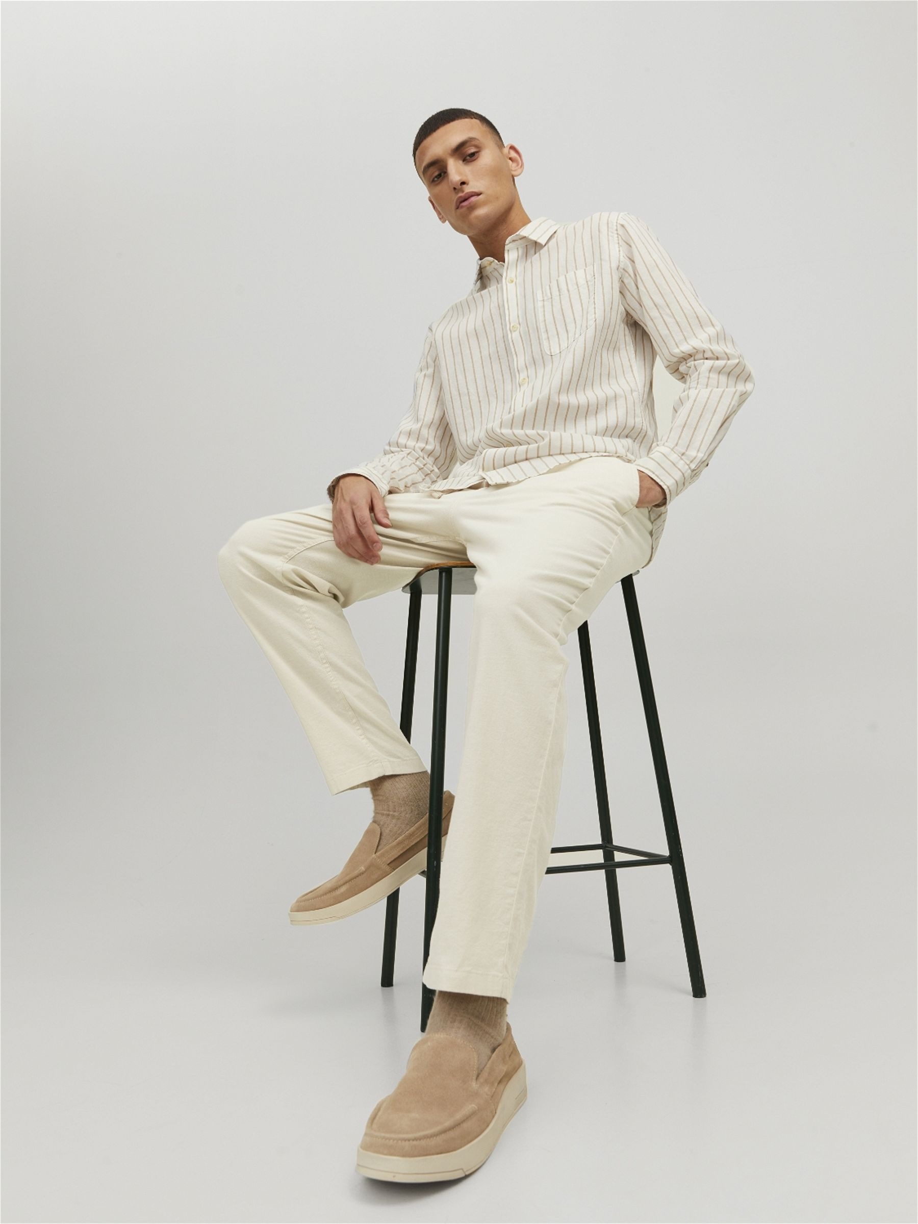 Jack & Jones Stoffhose »JPSTACE DAVE BREEZE JOGGER SN«, mit elastischem Bund