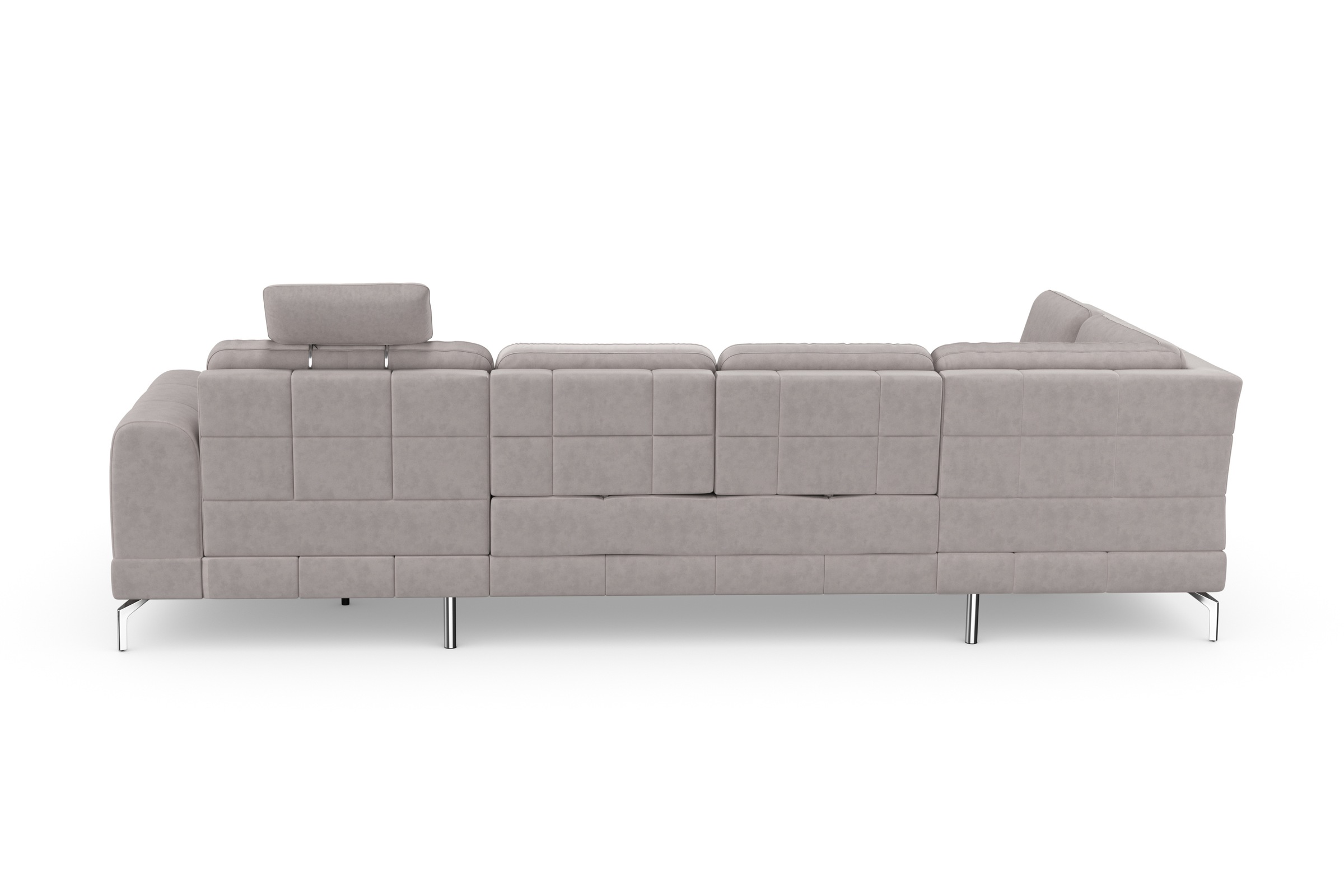 sit&more Wohnlandschaft »Bendigo U-Form«, inklusive Sitztiefenverstellung, Bodenfreiheit 15 cm, in 2 Fußfarben
