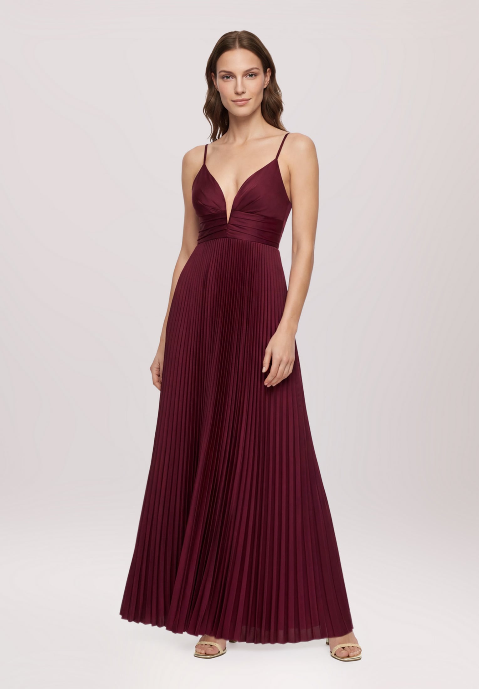 Vera Mont Chiffonkleid »Damen mit V-Ausschnitt« Ohne Tasche