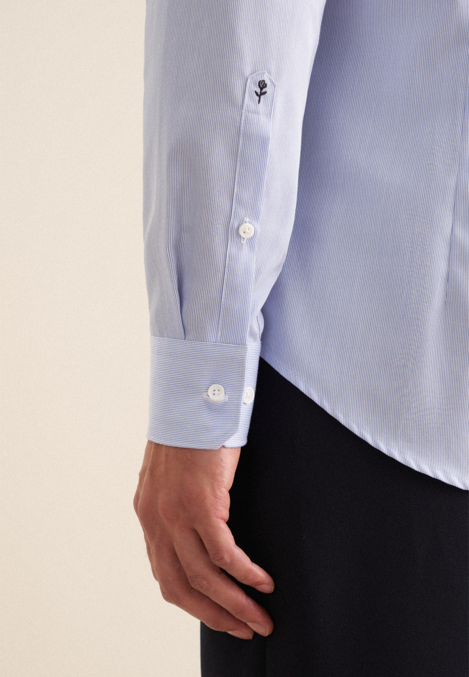 seidensticker Businesshemd »Slim«, Slim Langarm Kentkragen Streifen