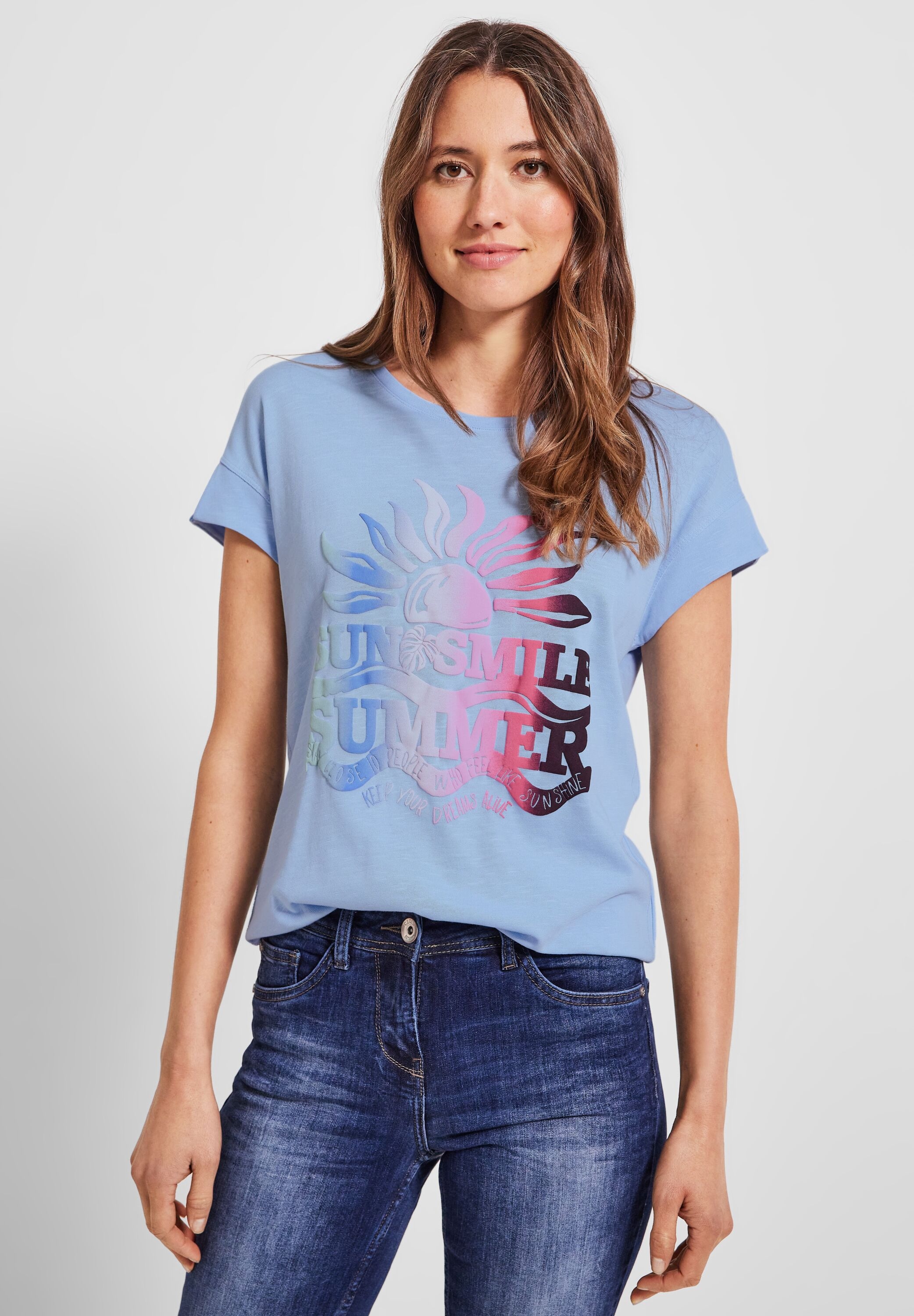 softem | T-Shirt, Cecil bestellen aus BAUR Materialmix online
