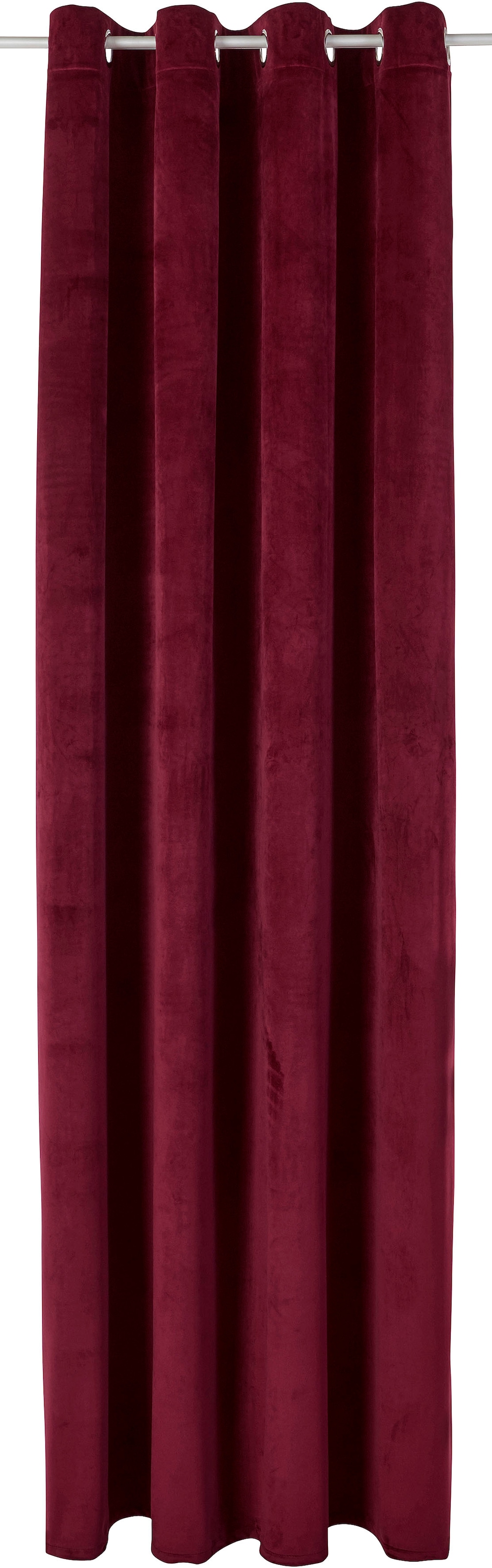 my home Vorhang »Velvet Uni«, (2 St.), Samt, 2-er Set, Vorhang, edel, einfarbig