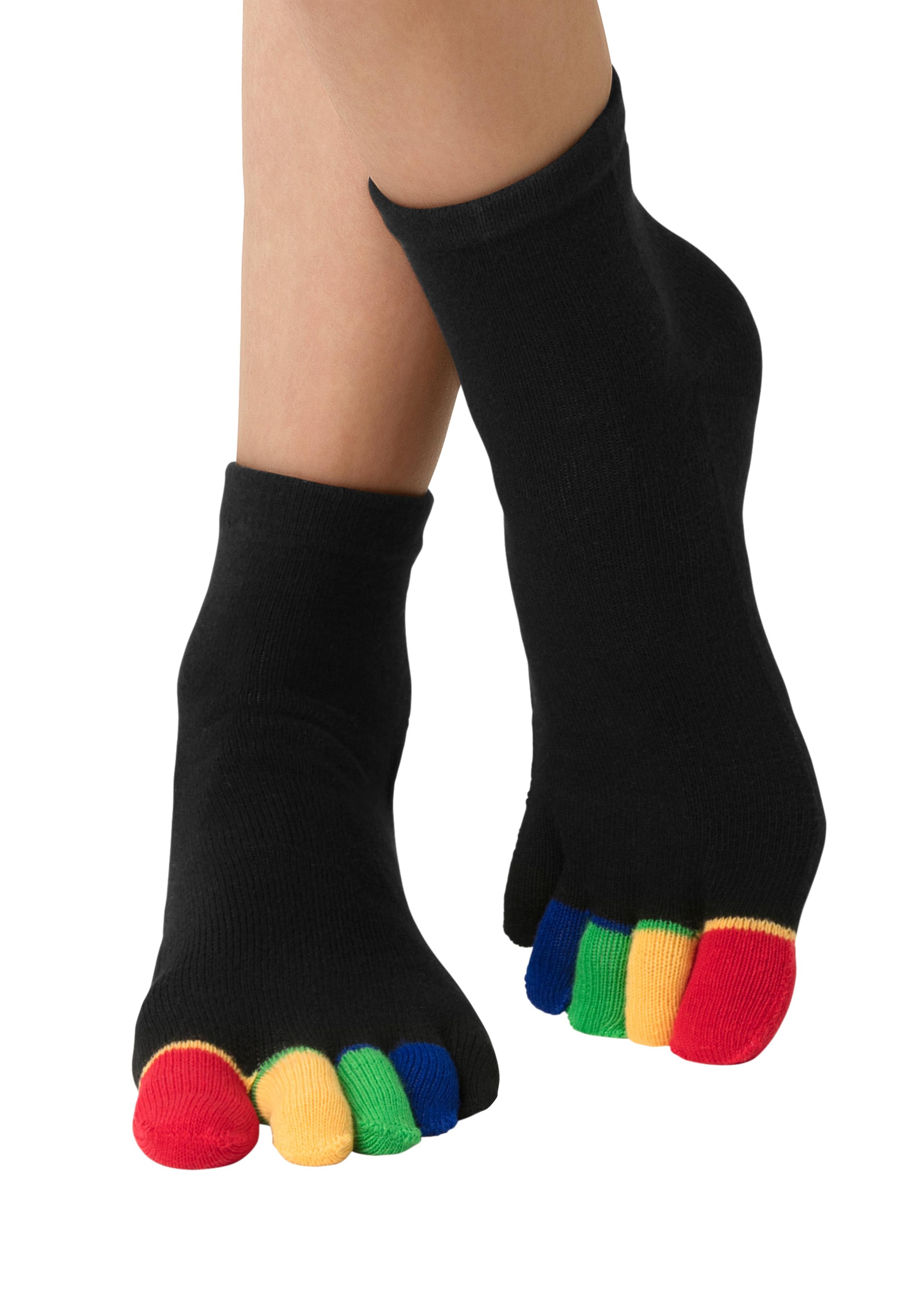 H.I.S Zehensocken, (Packung), im Streifenmuster weich und atmungsaktiv