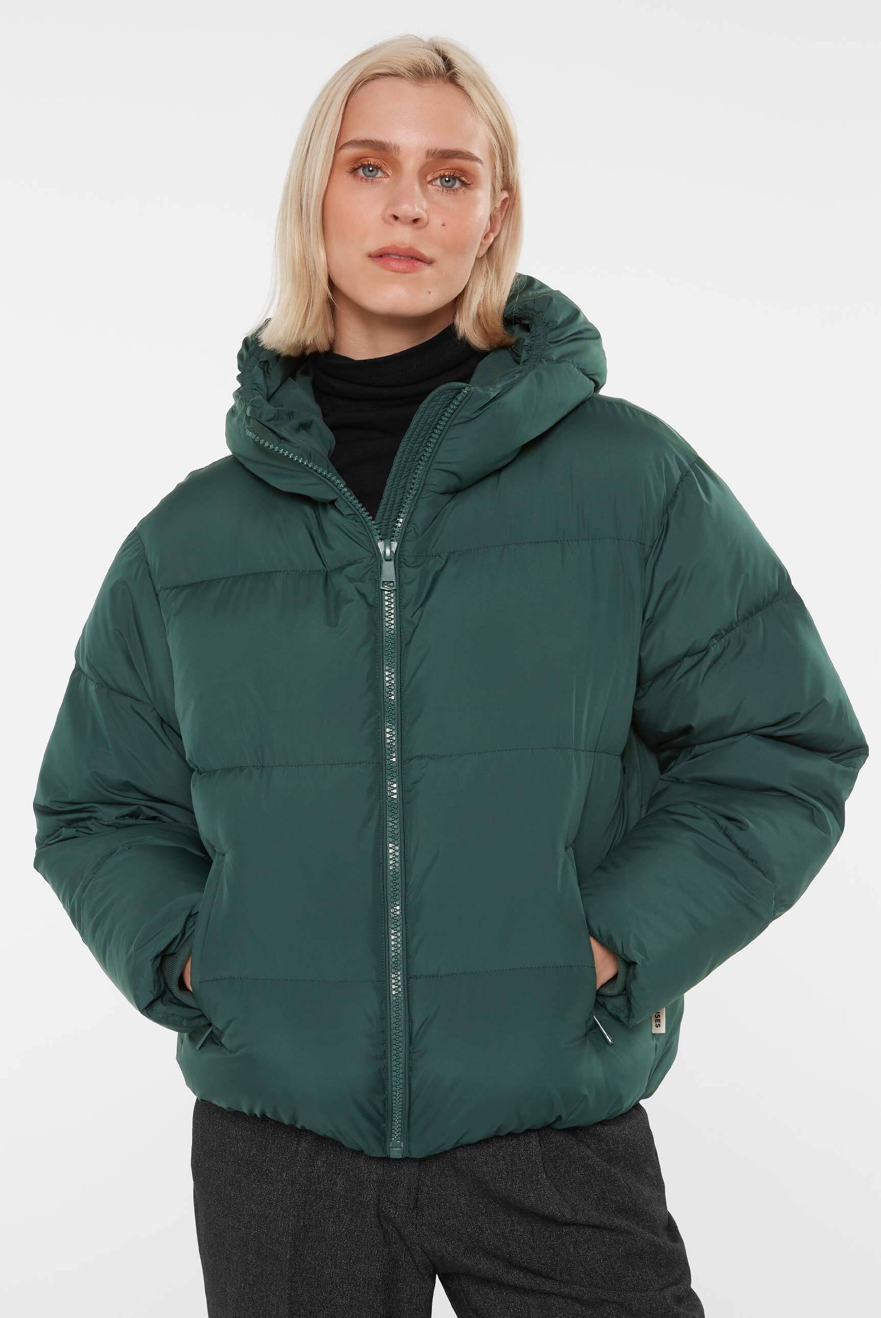SENSES.THE LABEL Winterjacke mit Kapuze mit elastischen Steppnähten