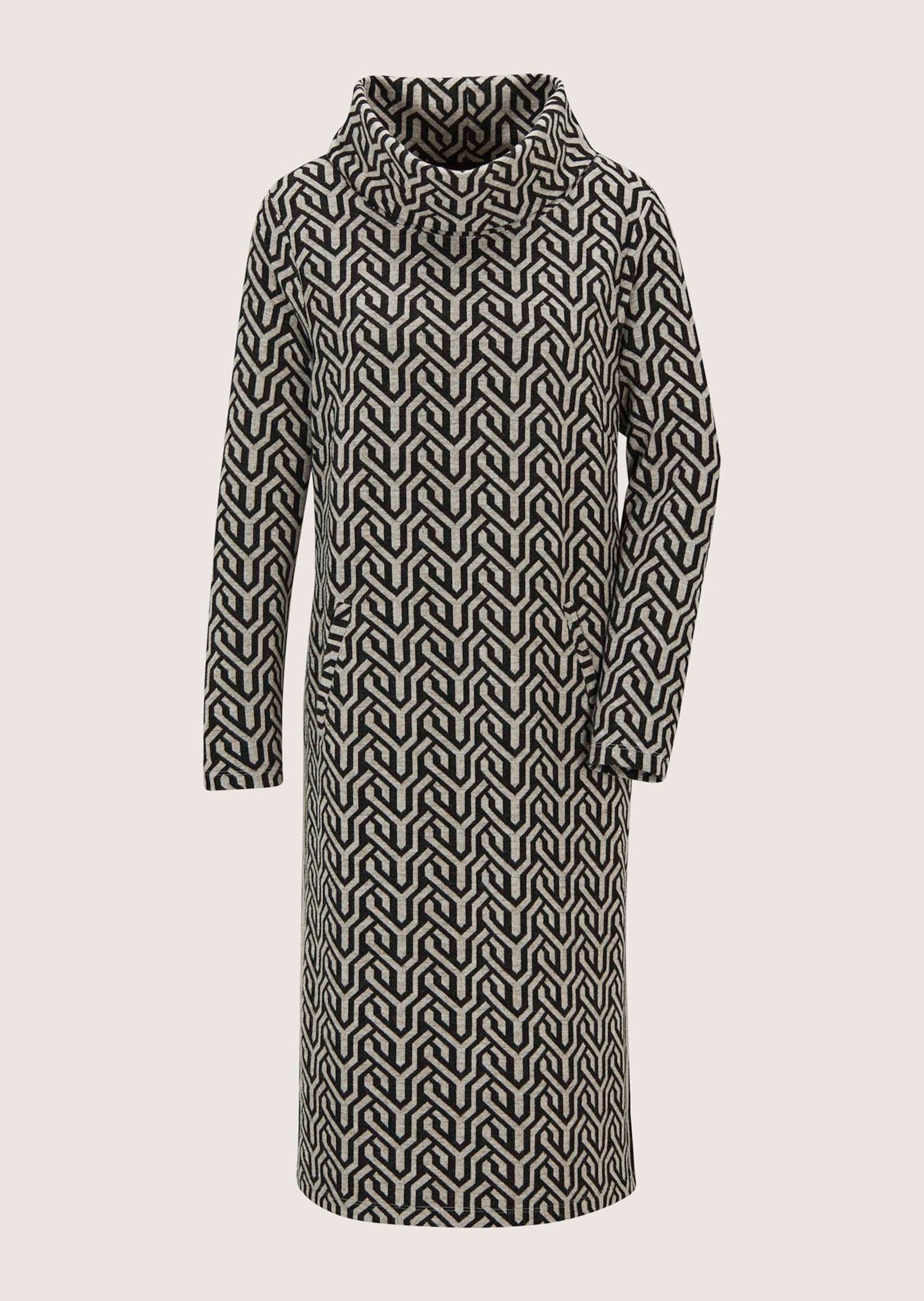 MADELEINE "Kleid Kleid mit Grafik-Jacquard und Rollkragen" Grafik-Jaquard