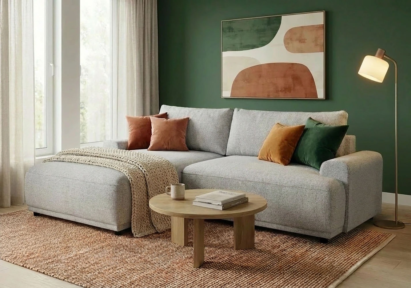 TRENDMANUFAKTUR Ecksofa "Fordon, Schlafsofa mit Bettkasten, Couch in L-Form günstig online kaufen