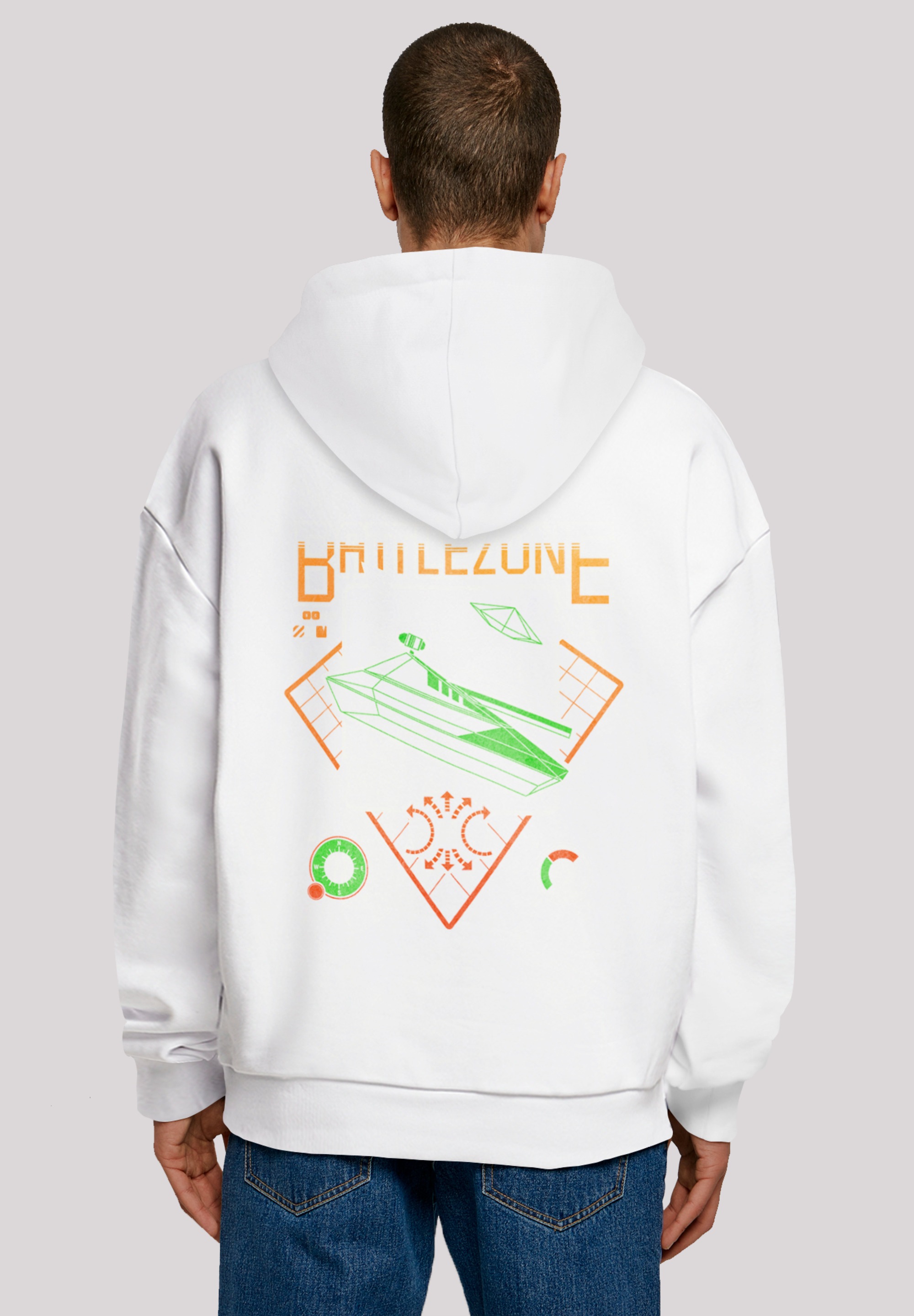 F4NT4STIC Kapuzenpullover »BATTLEZONE RETRO ARCADE SEVENSQUARED«, Print
