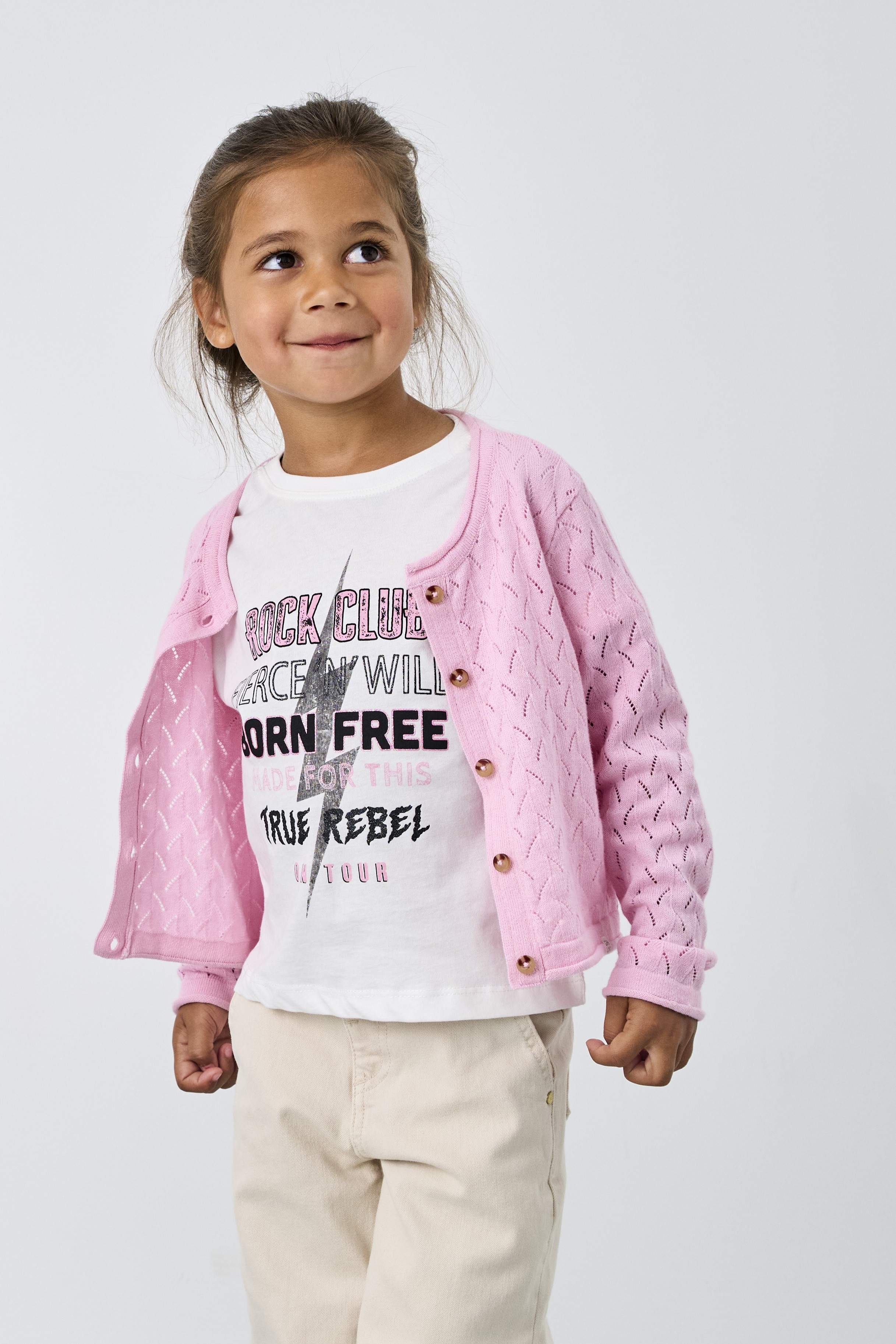 KIDS ONLY Strickjacke "KMGMEGAN LIFE LS CARDIGAN KNT NOOS"
