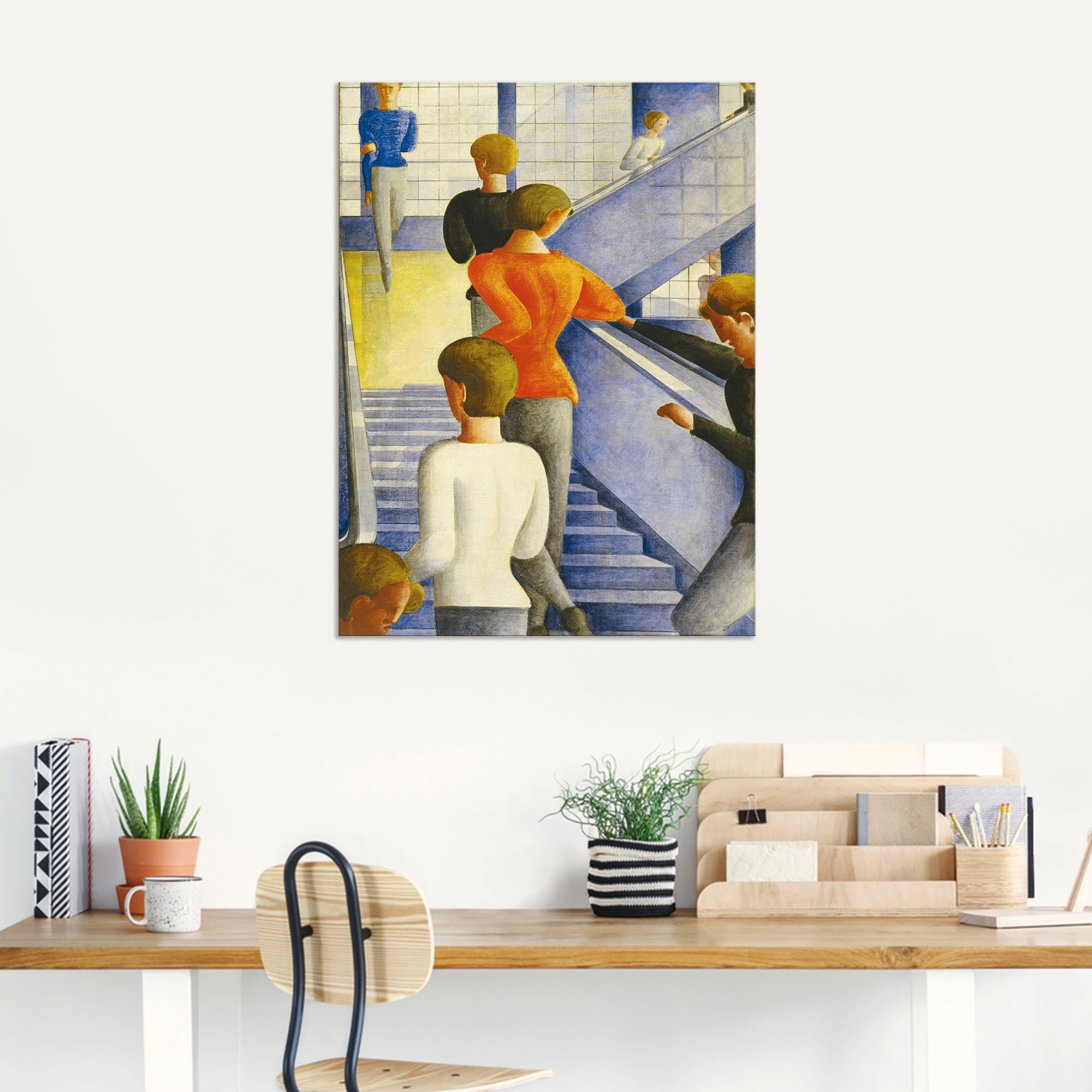 Artland Wandbild »Bauhaustreppe. 1932«, Gruppen & Familien, (1 St.), als Alubild, Outdoorbild, Leinwandbild, Poster, Wandaufkleber