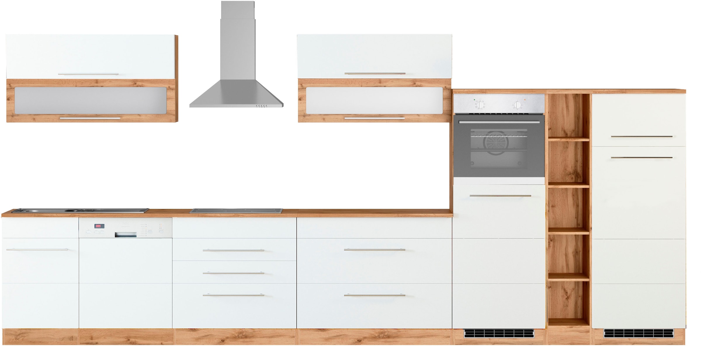 KOCHSTATION Küchenzeile "KS-Wien" Breite 440 cm, wahlweise mit E-Geräten günstig online kaufen