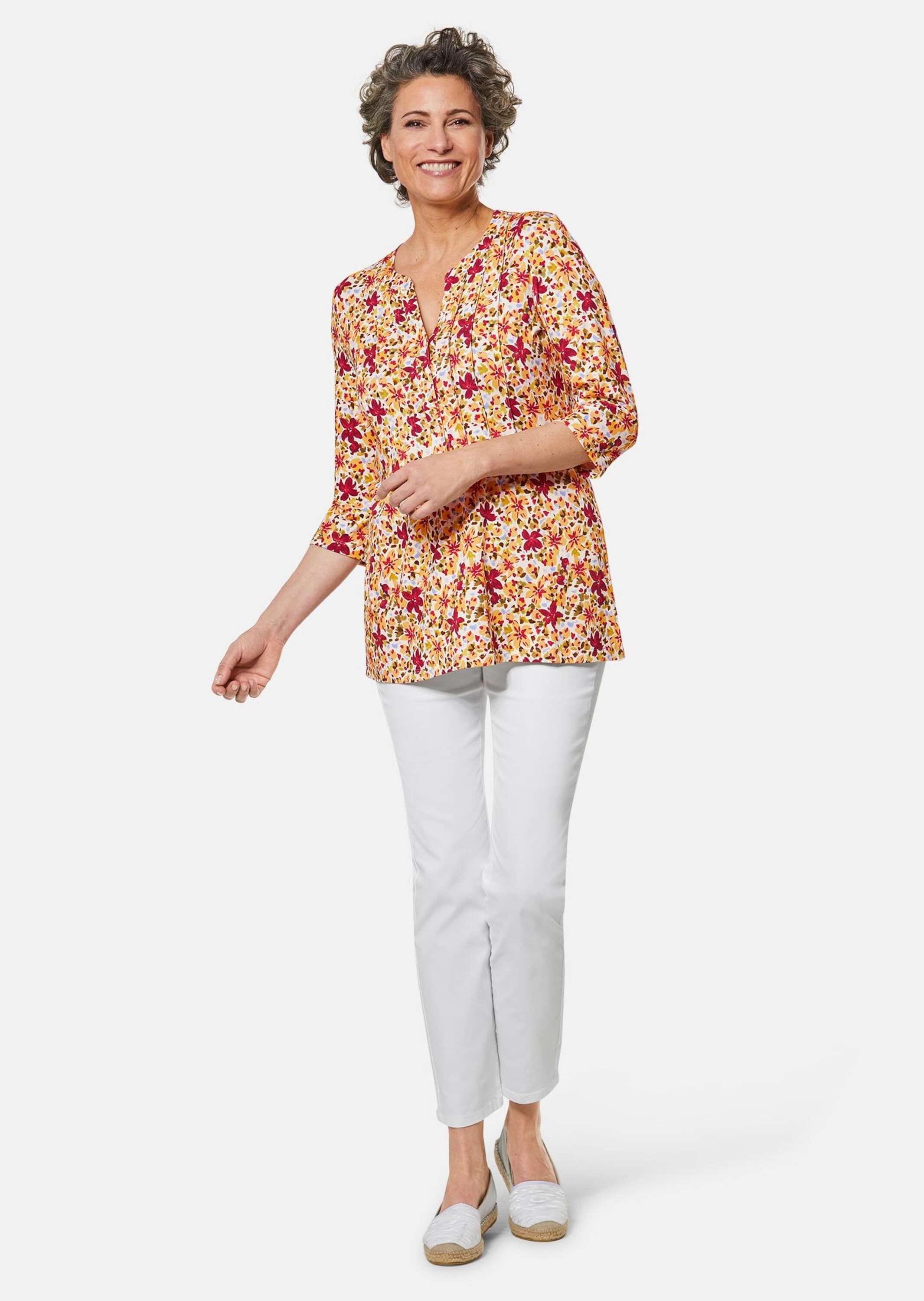 GOLDNER Print-Shirt »Figurschmeichelndes Drucktunika-Shirt«