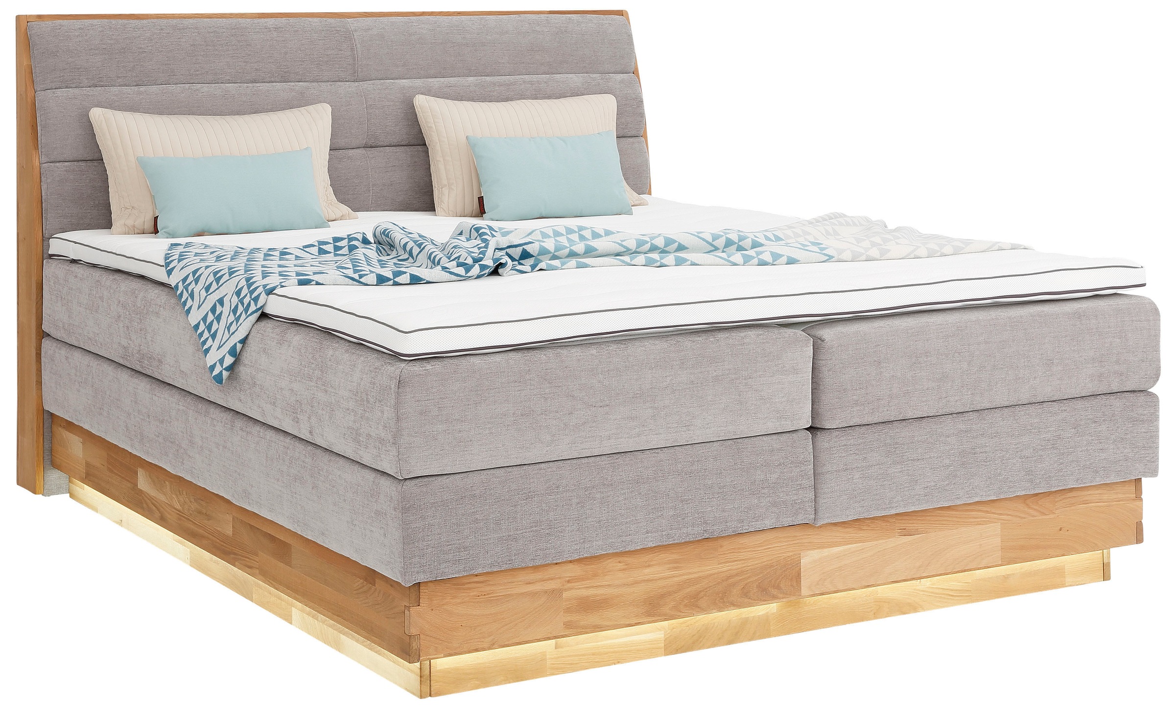 OTTO products Boxspringbett LED-Beleuchtung, mit zertifizierten, recycelten günstig online kaufen