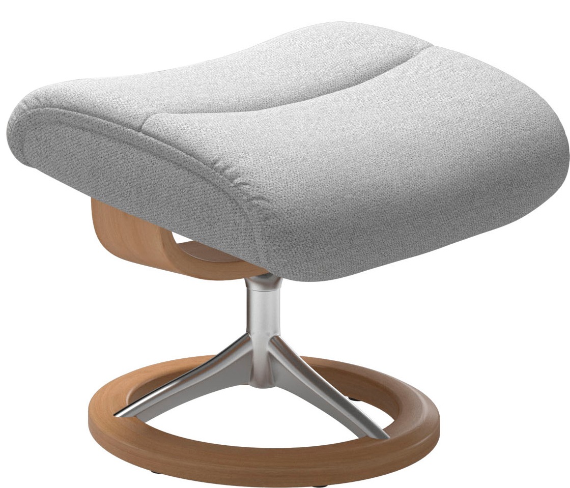 Stressless® Relaxsessel »View«, (Set, Relaxsessel mit Hocker), mit Signature Base, Größe S,Gestell Eiche