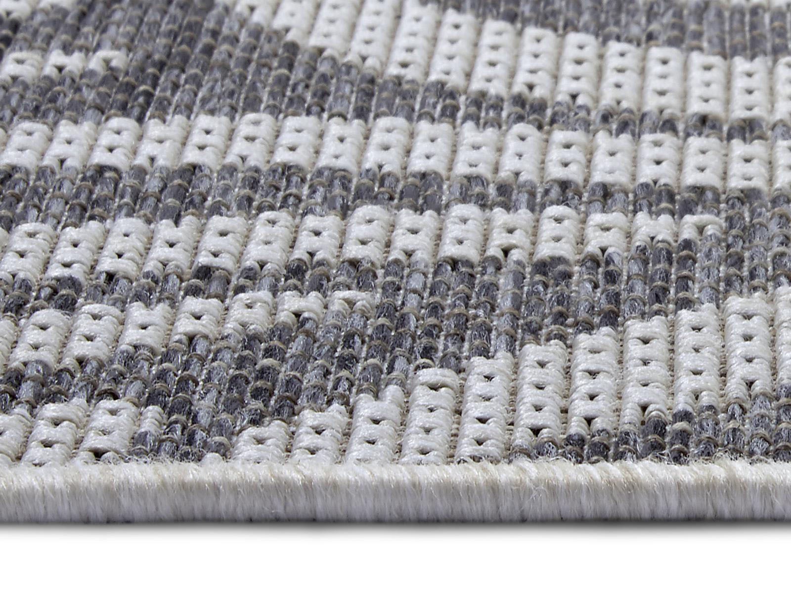 NORTHRUGS Teppich »Cebra«, rechteckig, 4 mm Höhe, Flachgewebe Zebra Design, gekettelt, Robust, Pflegeleicht
