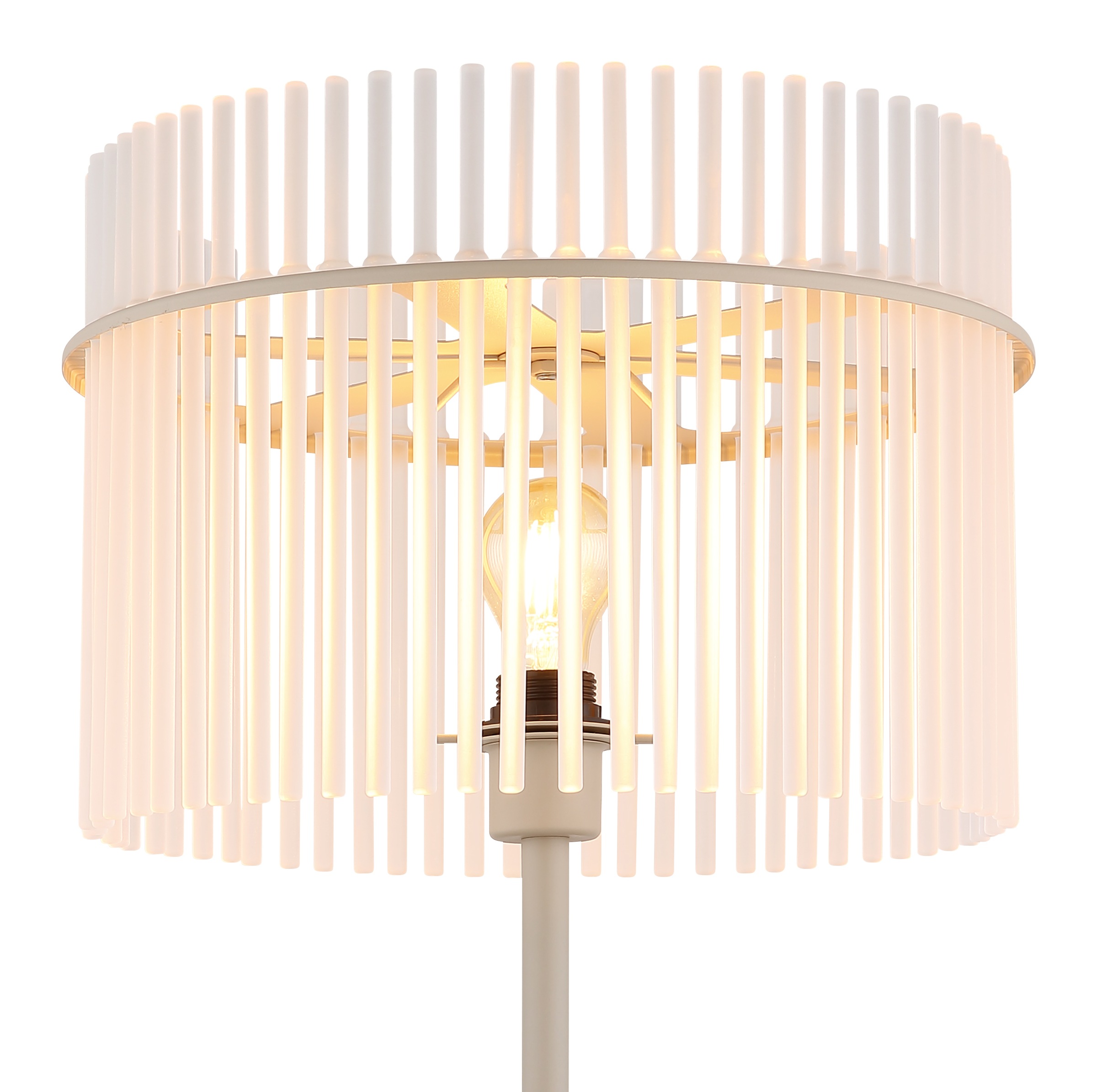 GLOBO LIGHTING Stehlampe »GORLEY« E27 1 Stk. Stehleuchte für Wohn- & Schlafzimmer sandfarben