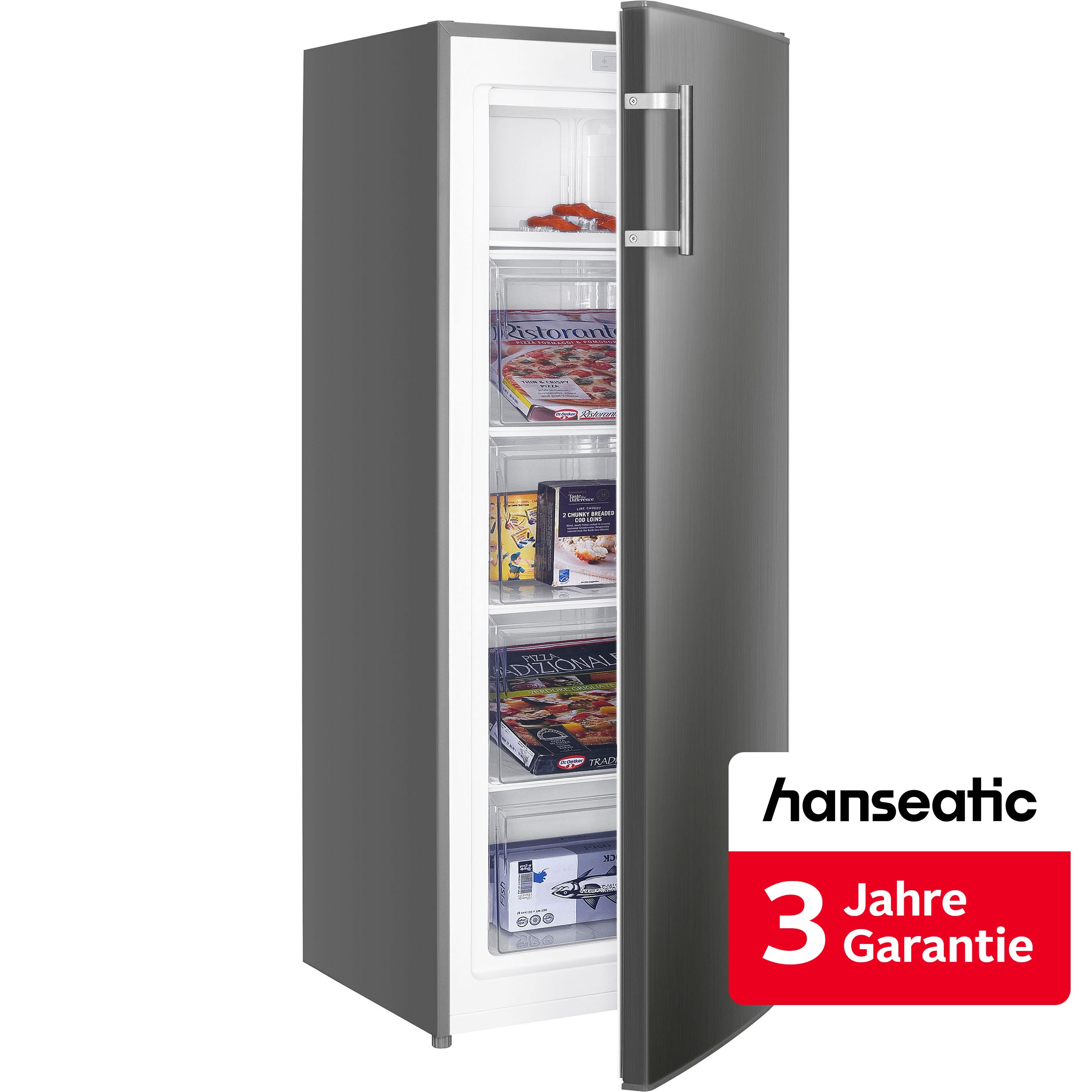 Hanseatic Gefrierschrank "HGS14355DI" 142,6 cm hoch 54,4 cm breit inkl. 3 Jahre Herstellergarantie