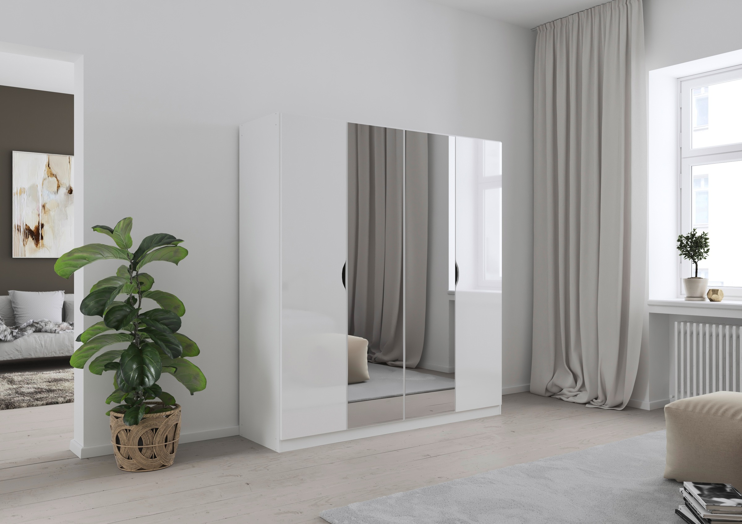 rauch Kleiderschrank "Freiham Drehtürenschrank Schrank Garderobenschrank Br günstig online kaufen