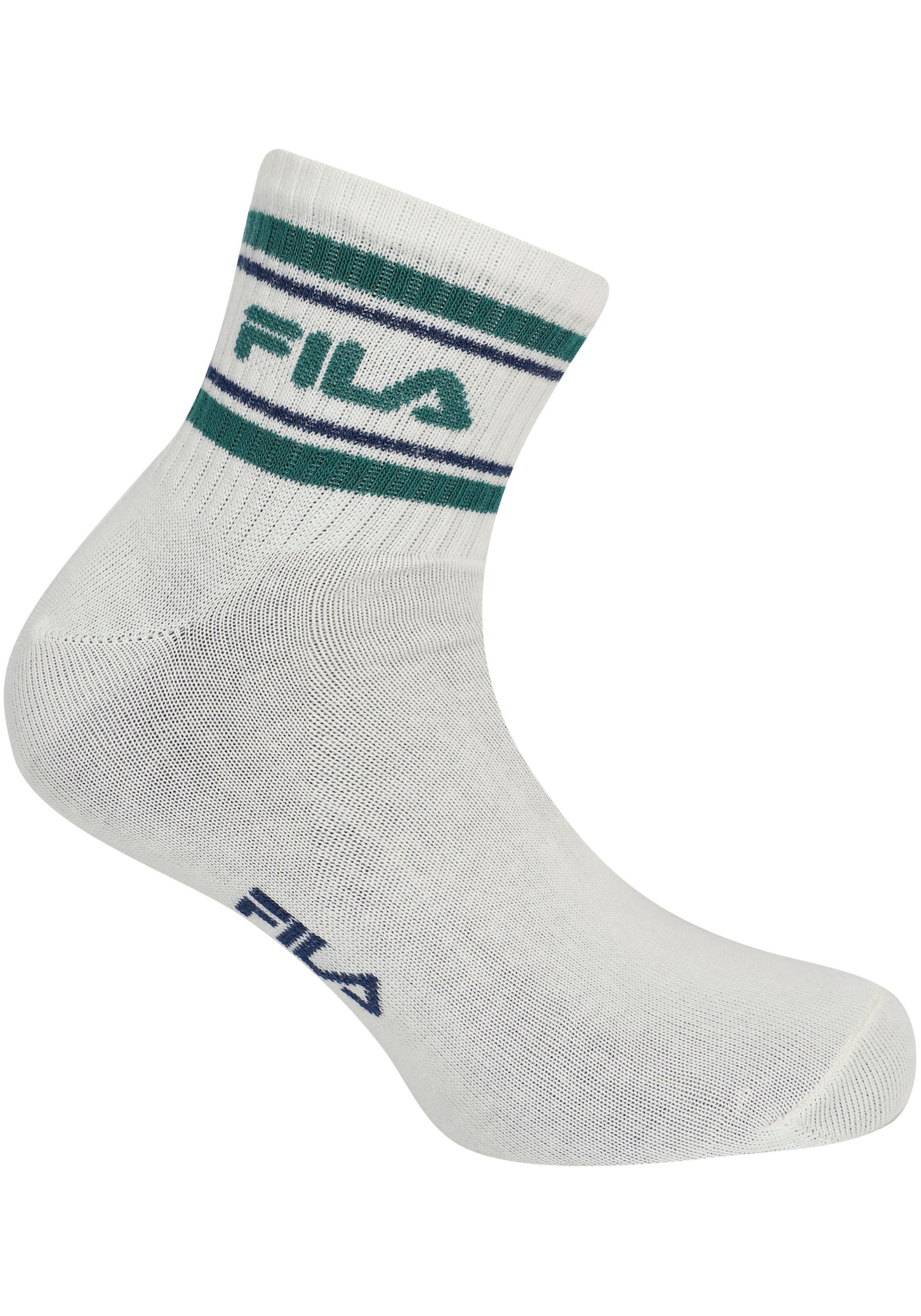 Fila Freizeitsocken »MAN LIFESTYLE QUARTER SOCKS«, (6 Paar), mit auffälligem Logoschriftzug