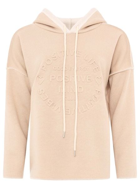 Zwillingsherz Hoodie »"Positive Mind"«, mit Kapuze, 3/4 Arm und Stempeldruck