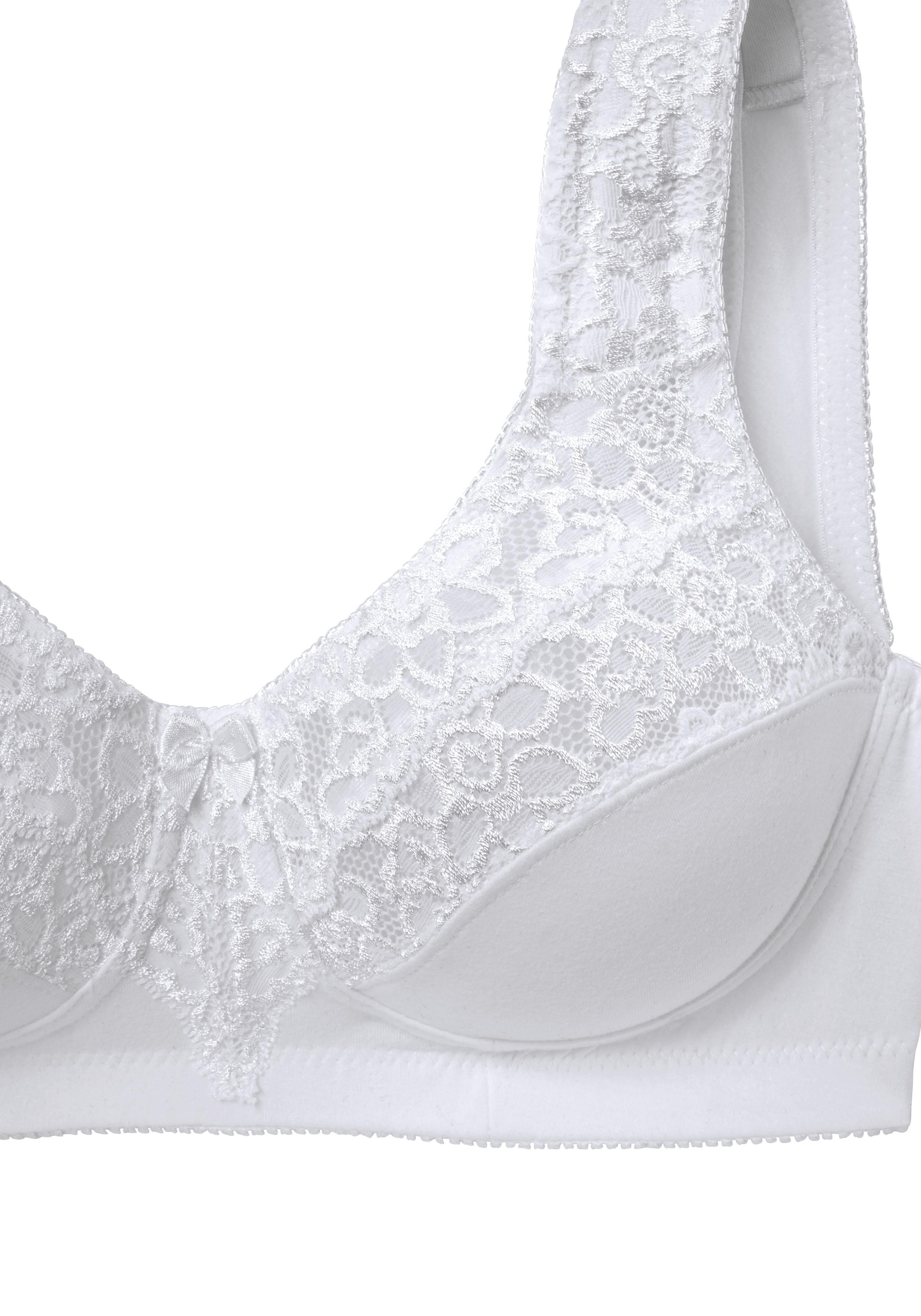 petite fleur Entlastungs-BH, ohne Bügel, mit eleganter Spitze, Basic Dessous