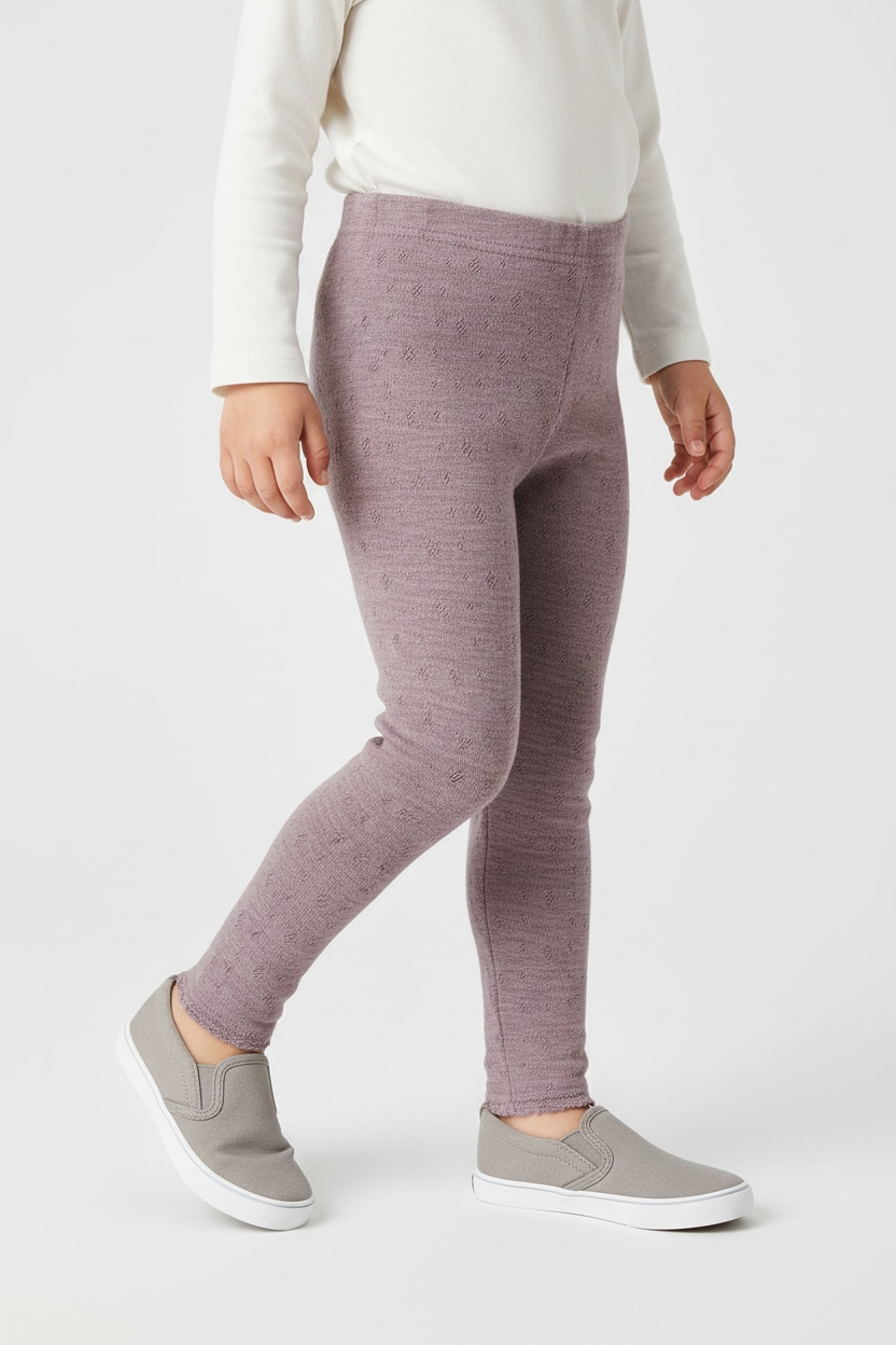 Name It Leggings "NMFWANG WOOL NEDDLE LEGGING SOLID NOOS" aus reiner Merinowolle