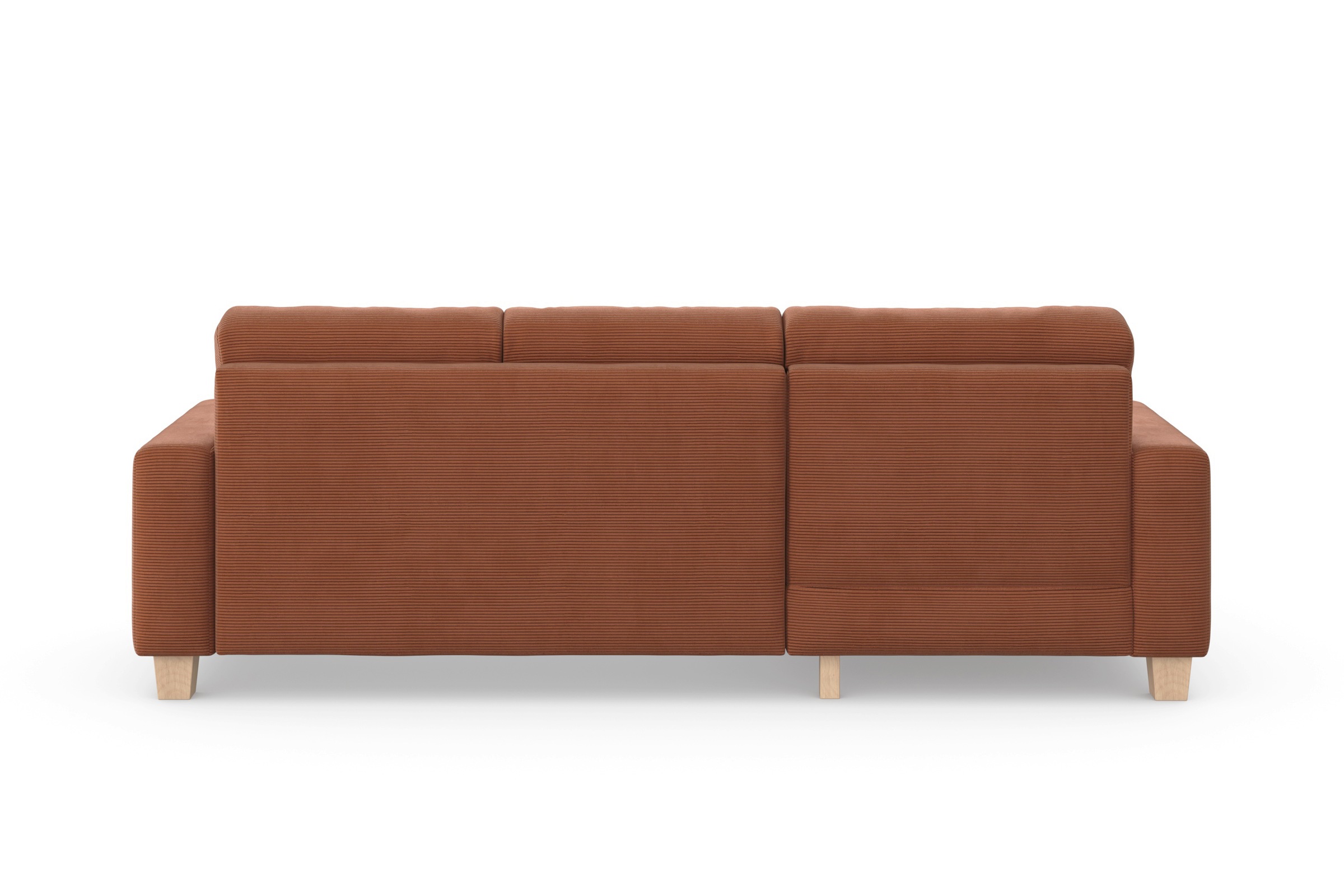 Home affaire Ecksofa »Summer L-Form«, mit Recamiere, mit oder ohne Bettfunktion und Bettkasten, Cord-Bezug