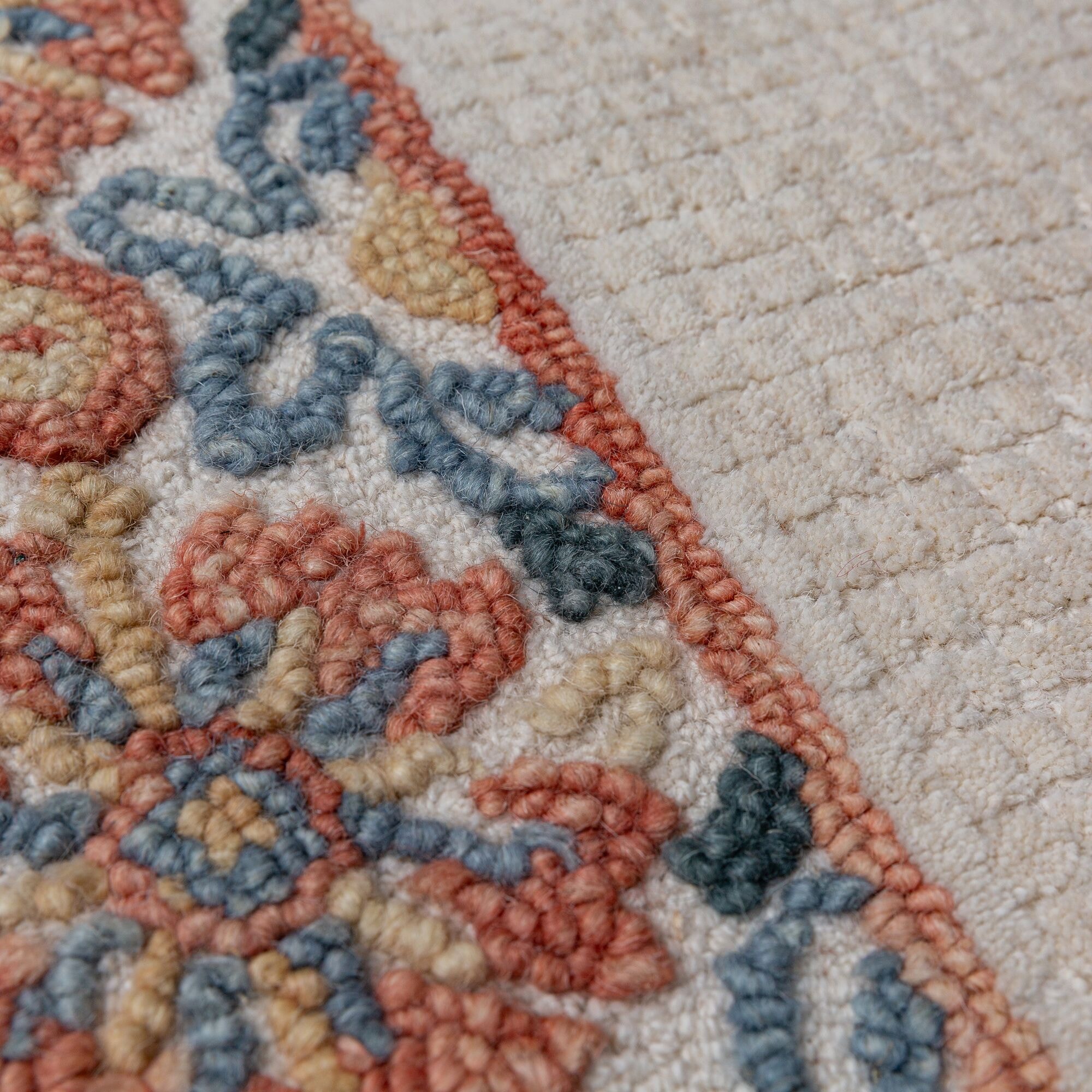 FLAIR RUGS Teppich »MYLA FLORAL FRAME« rechteckig 8 mm Höhe mit floralem Rahmen