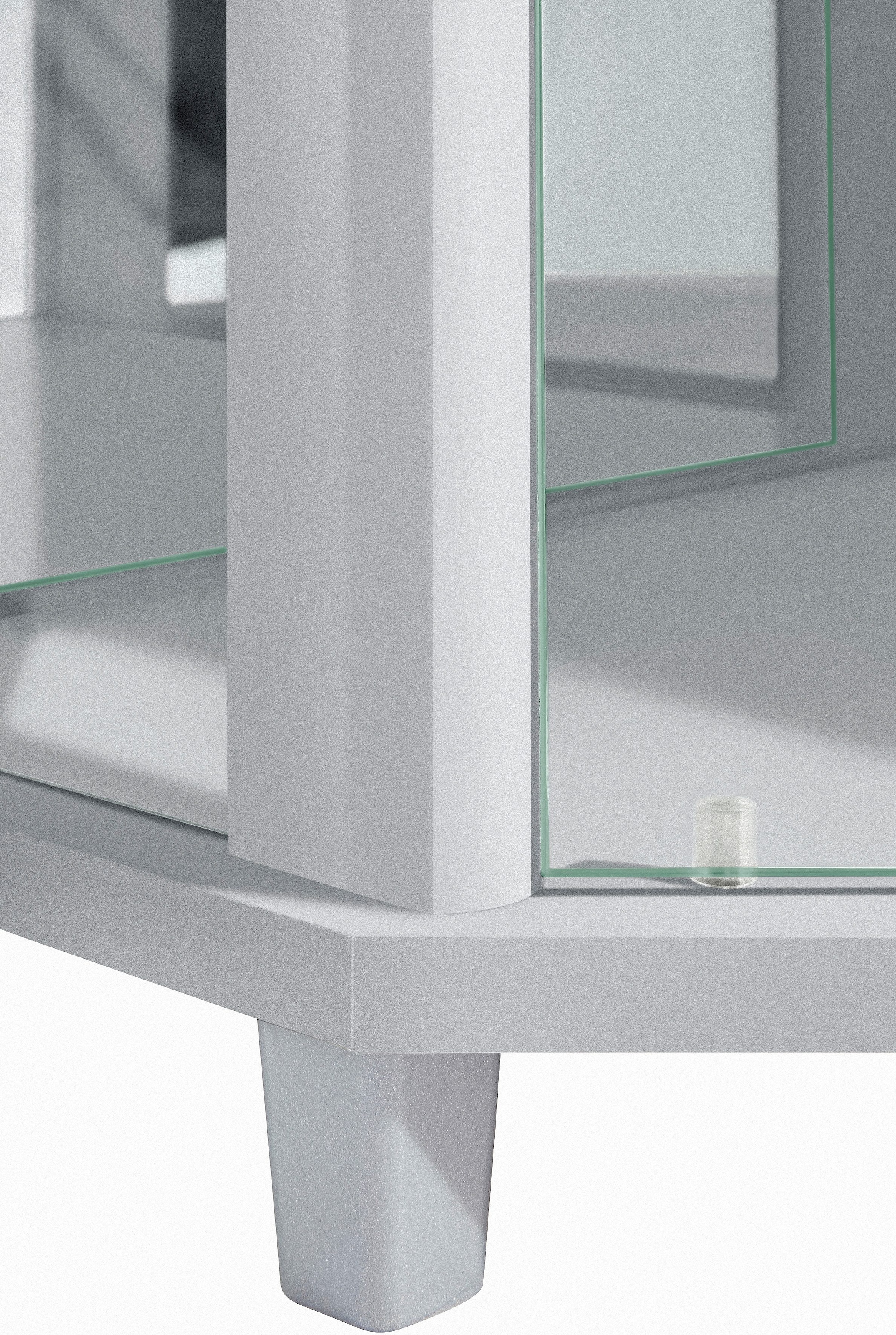 fif möbel Eckvitrine »TRIO Höhe ca. 172 cm, ink. Beleuchtung«, Eckvitrine/Glasvitrine 1x Glastür, perfekt für Sammler, Sammlervitrine