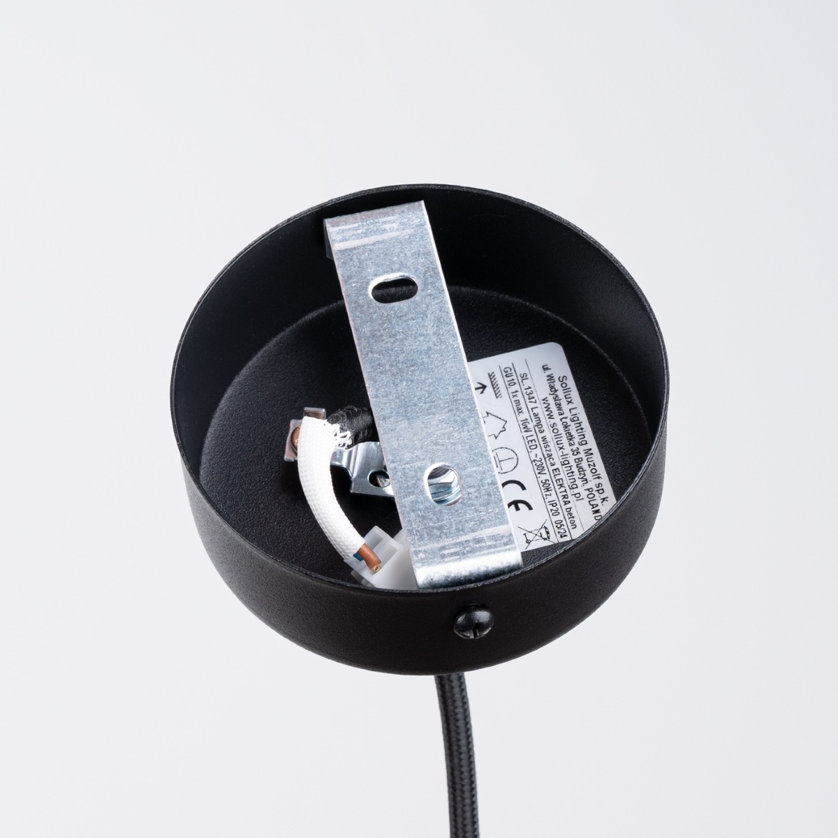SOLLUX lighting Pendelleuchte »Pendelleuchte ELECTRA Beton«, 1 flammig, Leuchtmittel GU10 | ohne Leuchtmittel, Lichter aus