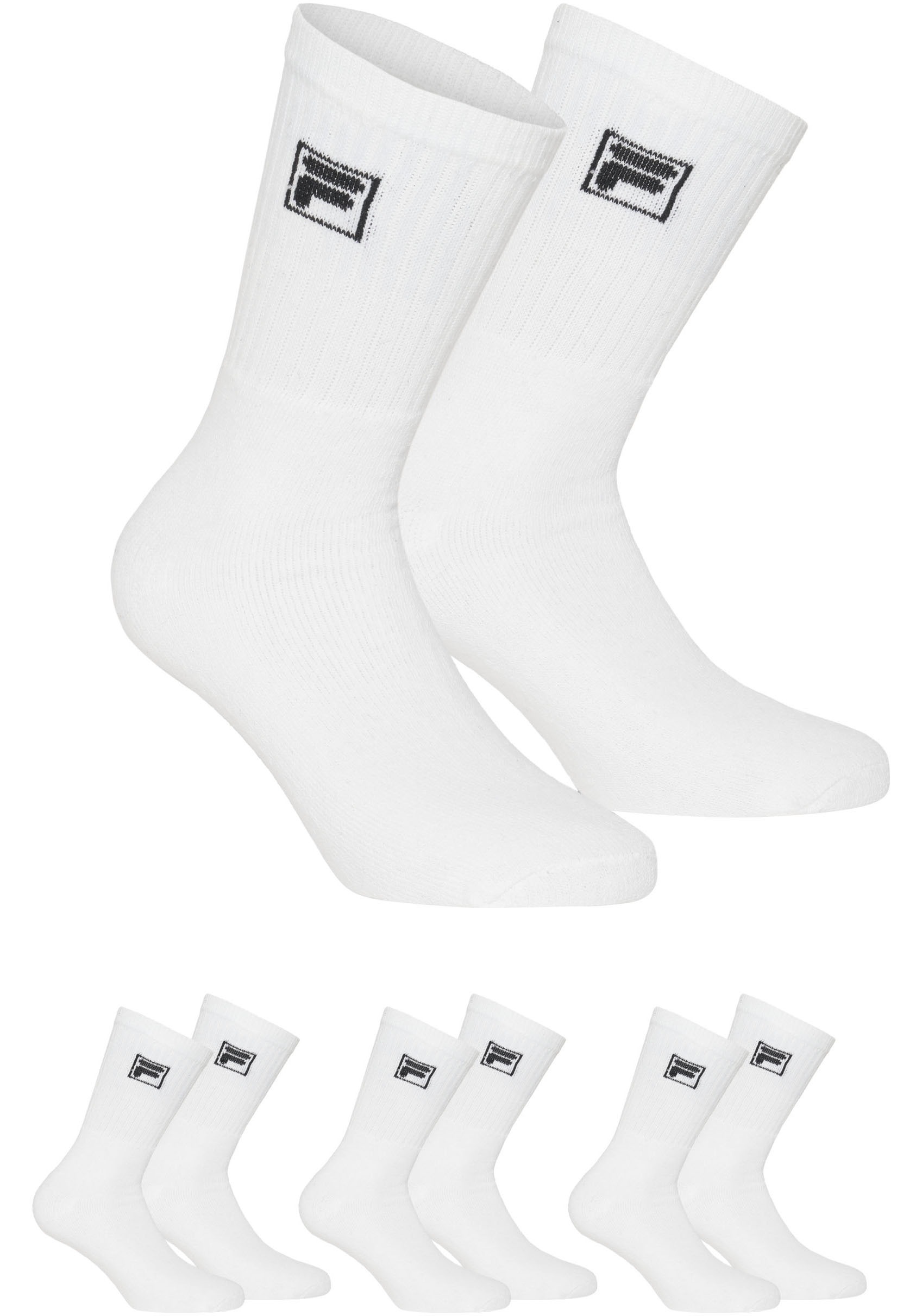 Fila Sportsocken, (9er Pack), mit langem Rippenbündchen