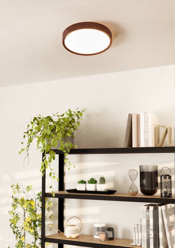 EGLO Deckenleuchte »MUSURITA«, 1 flammig, Leuchtmittel LED-Modul | LED wechselbar, LED Deckenlampe, Wohnzimmer, Schlafzimmer, Küche, Flur, modern, 34x6cm